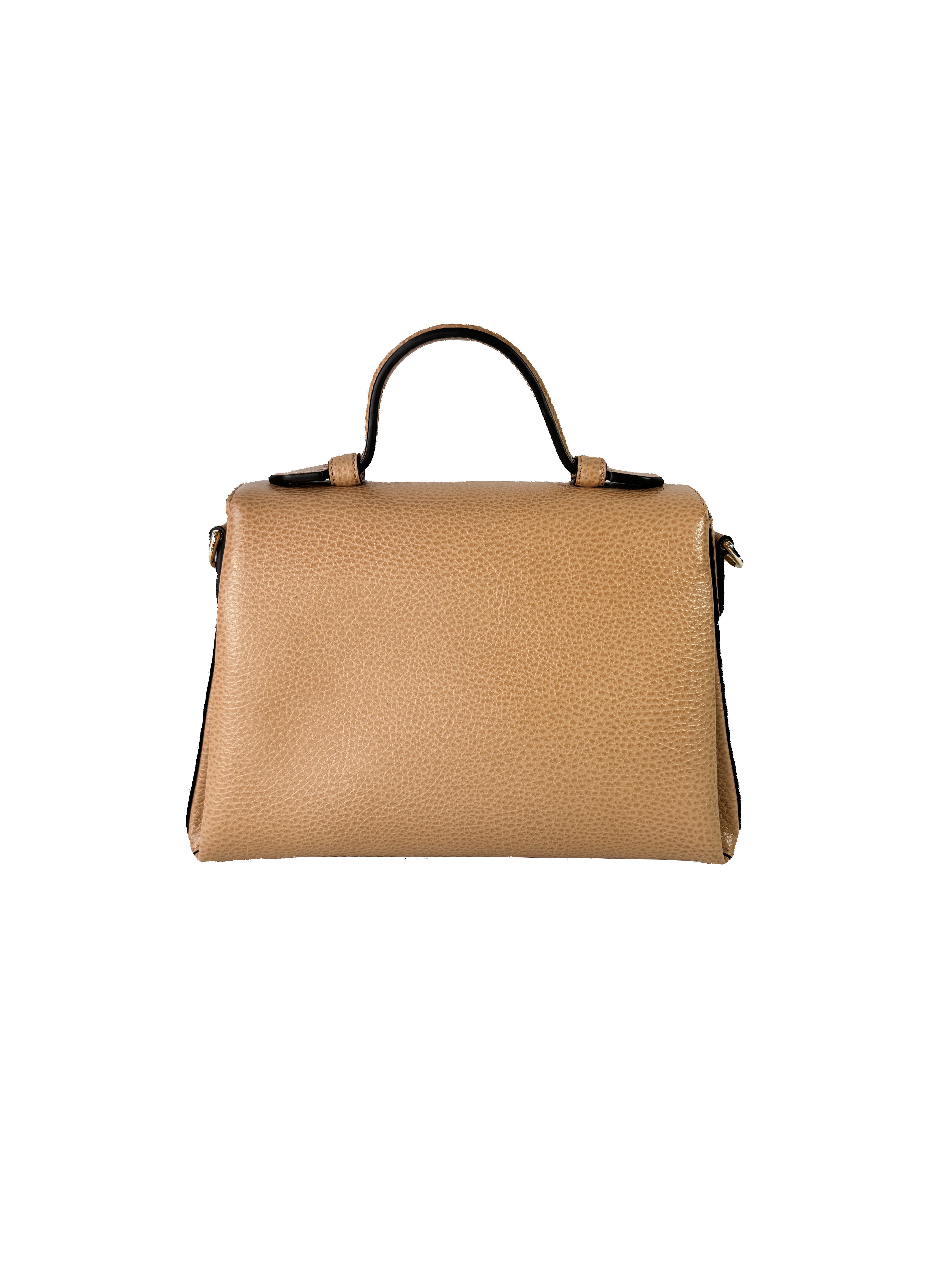 Gucci beige Dollar calfskin interlocking G top handle bag 193075