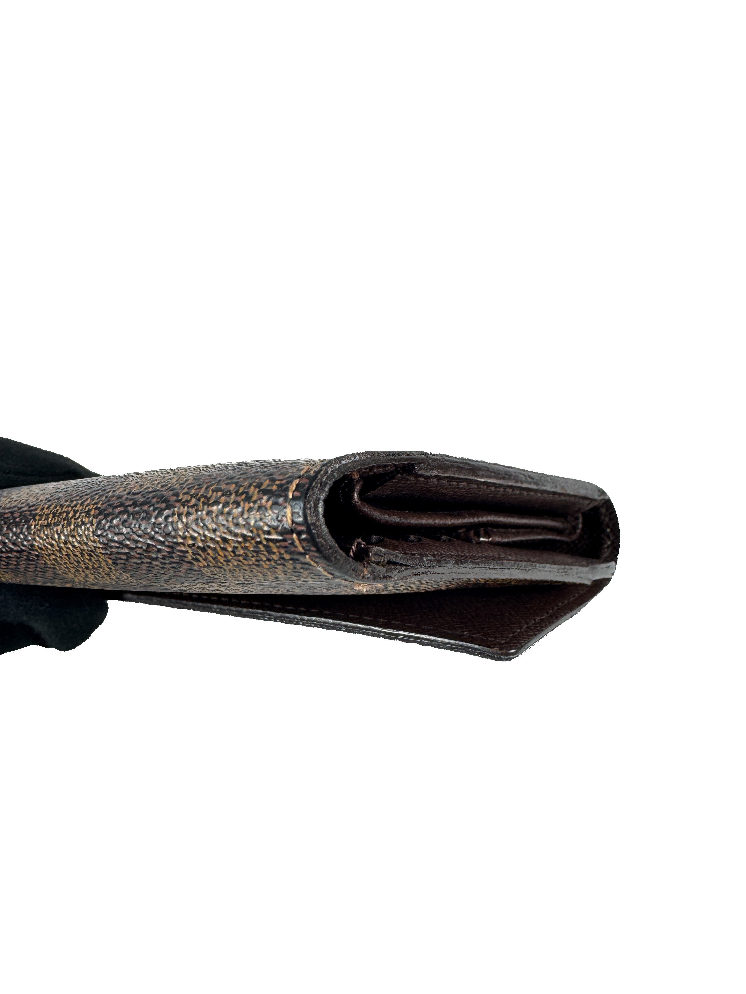 Louis Vuitton damier ebene Sarah wallet TH1039