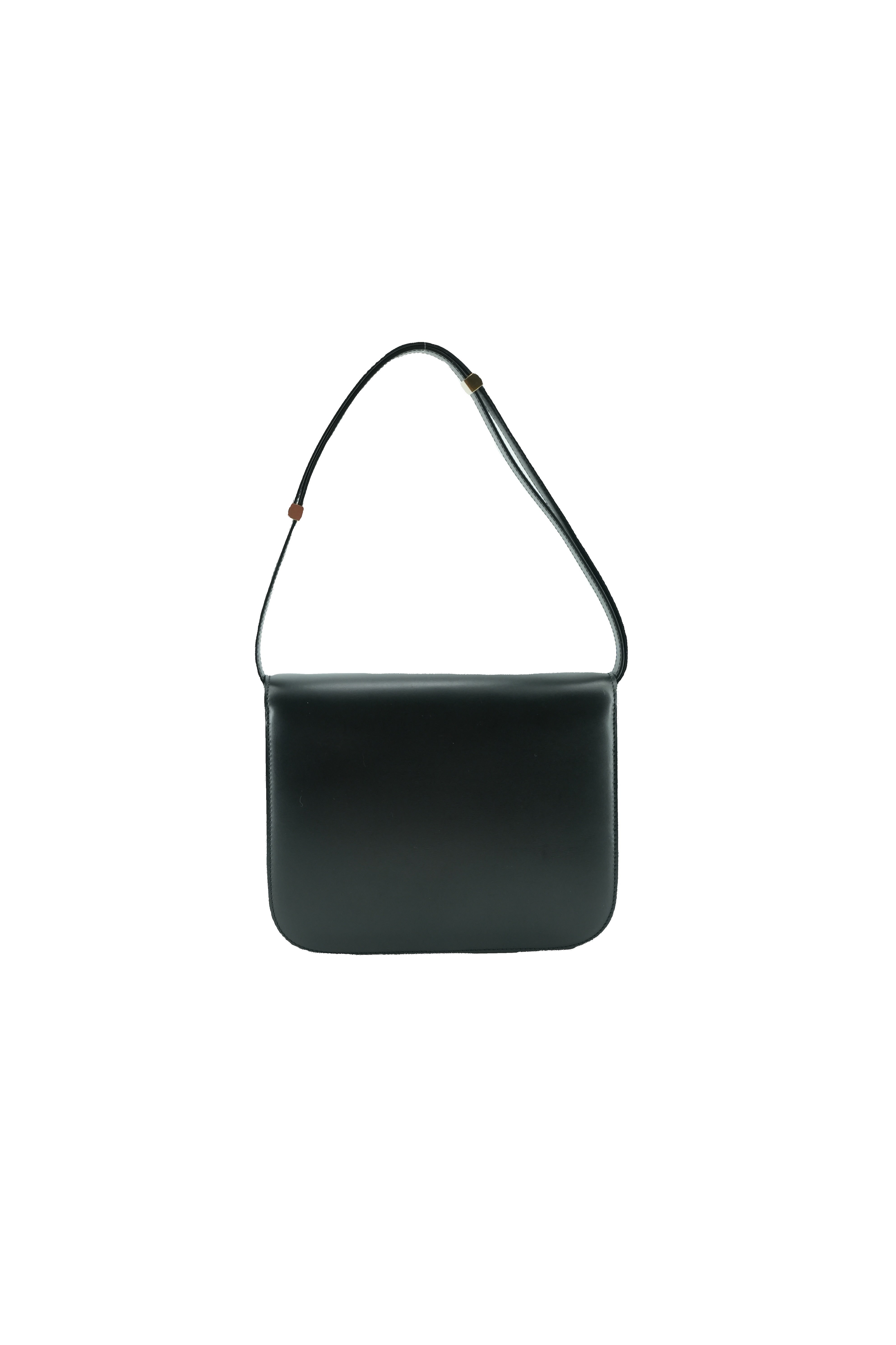 Celine black leather Box shoulder bag U-LA-0176