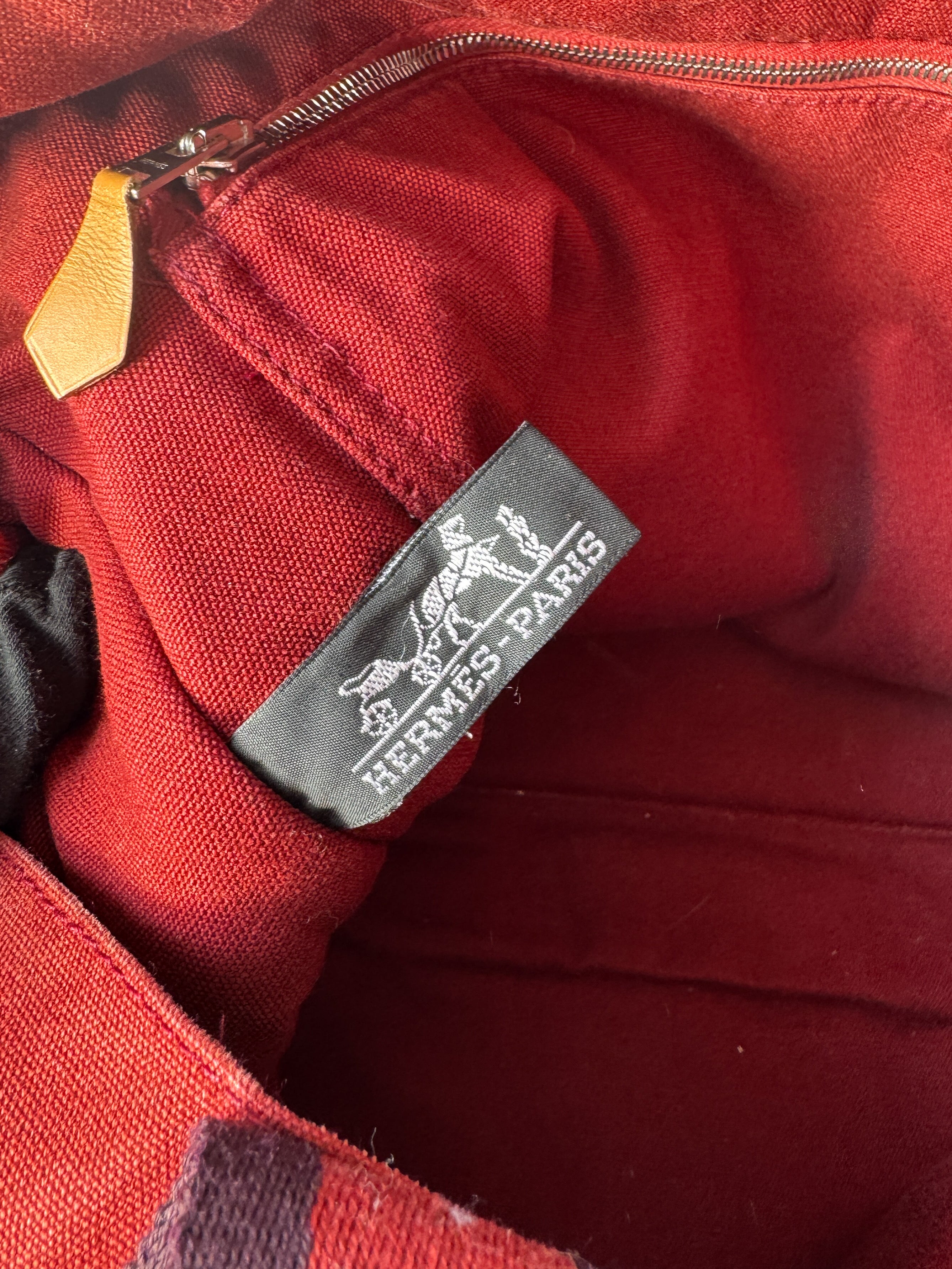 Hermès red fourre tote GM *as is*