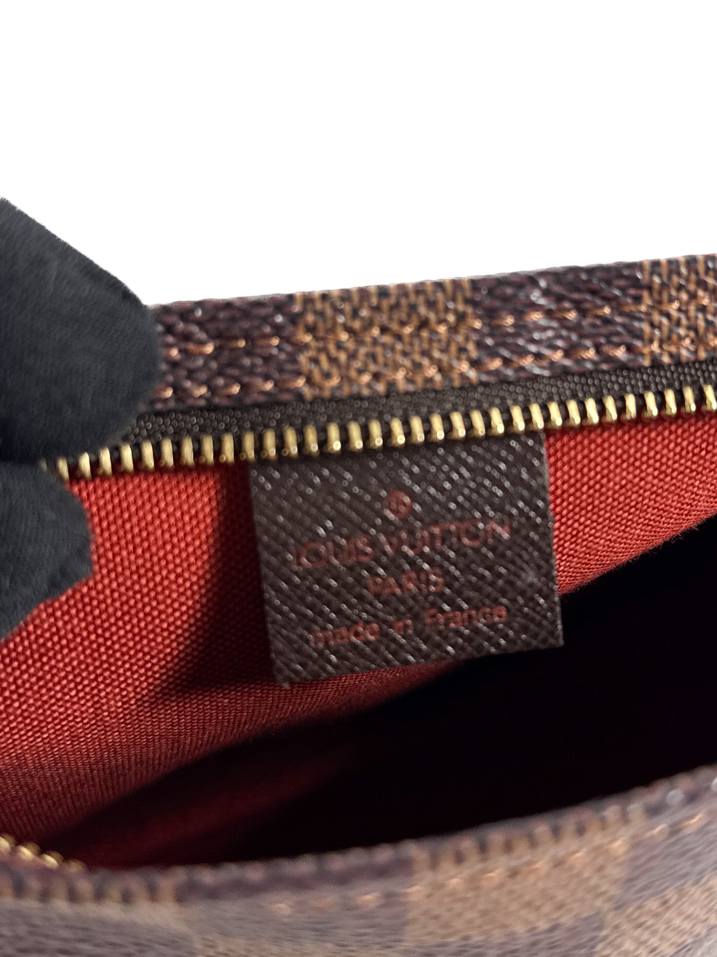 Louis Vuitton damier ebene Trousse make up bag pochette SP0021