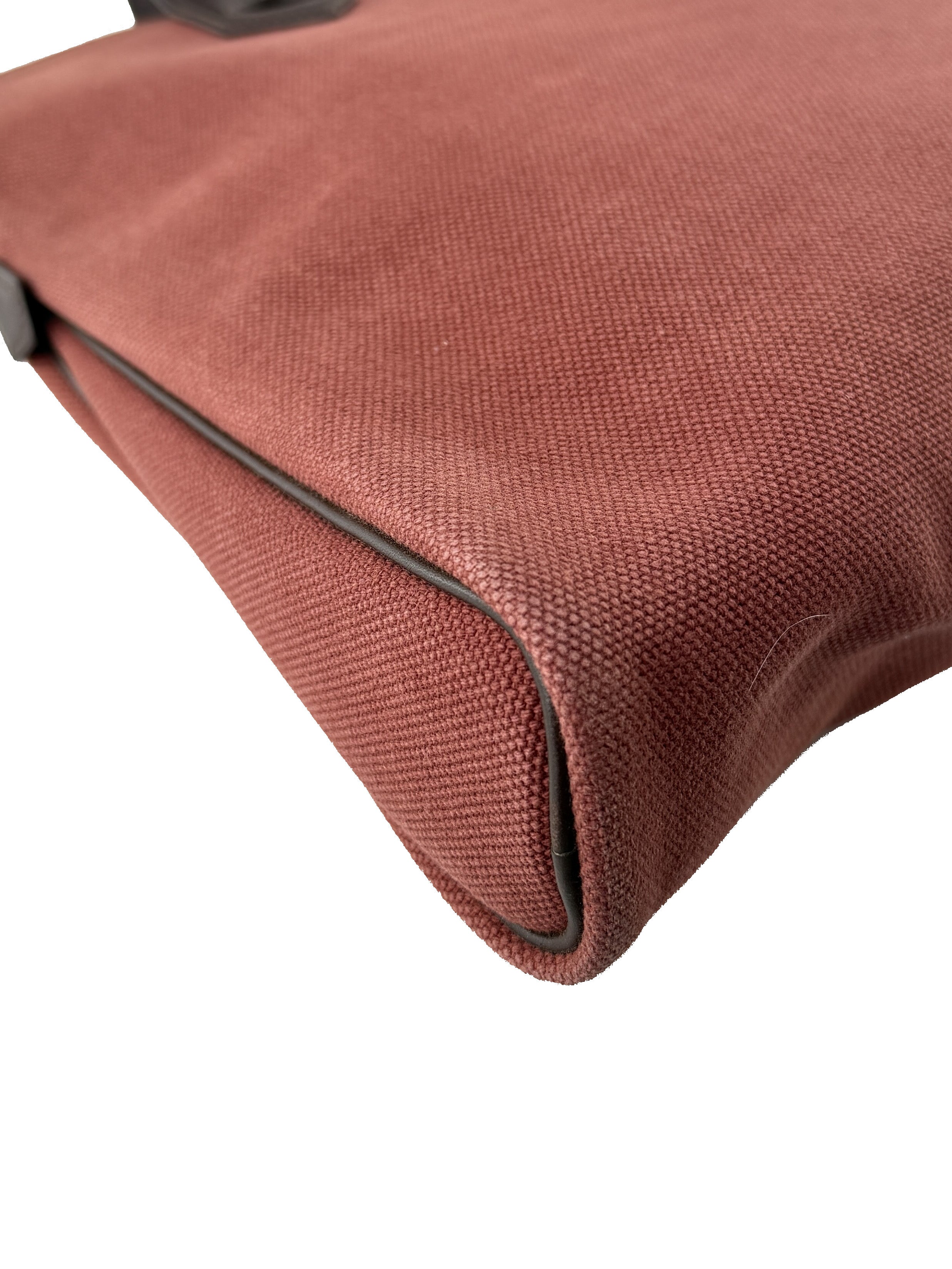 Hermès Heeboo red canvas tote