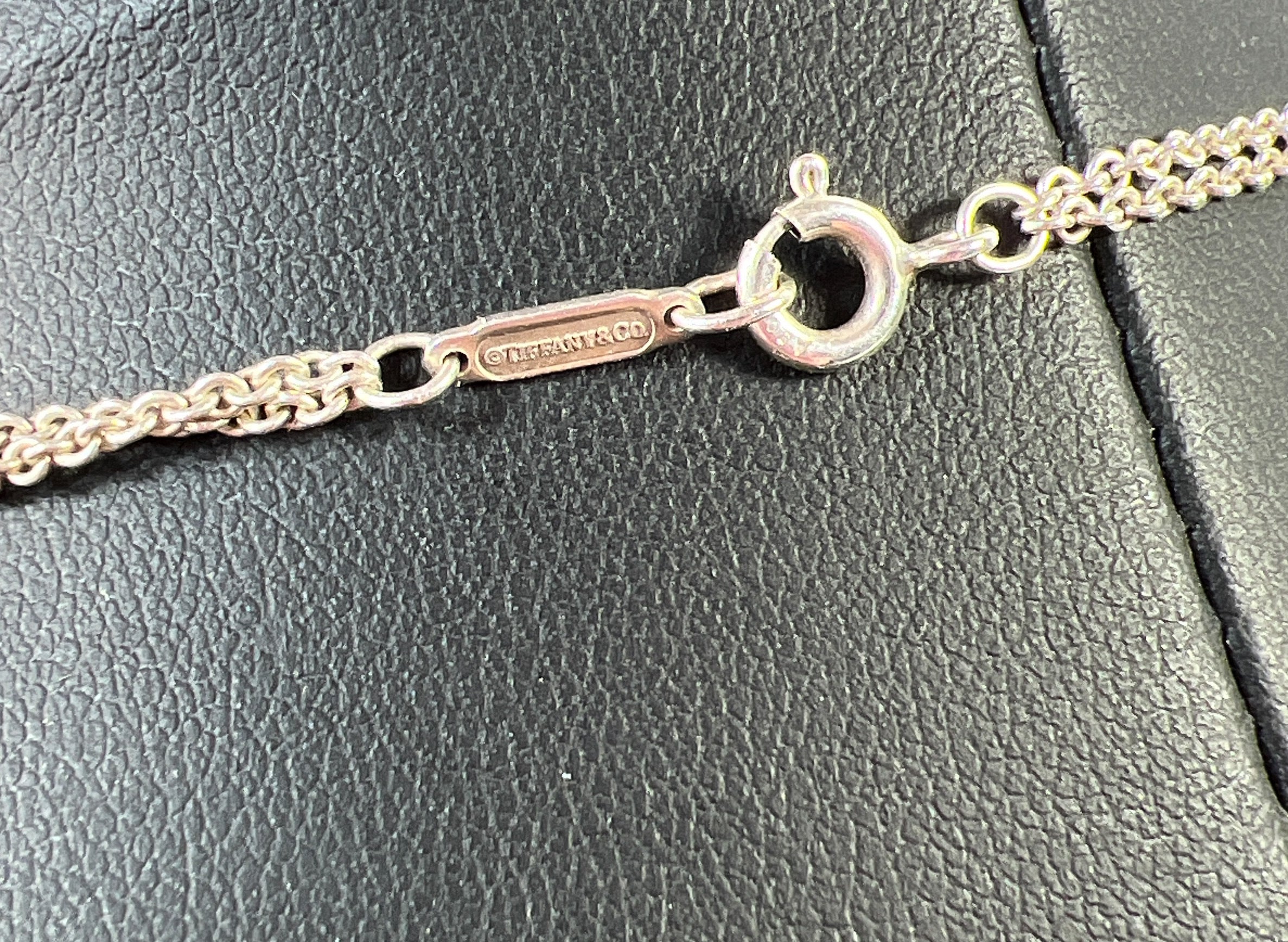 Tiffany & Co infinity double chain necklace