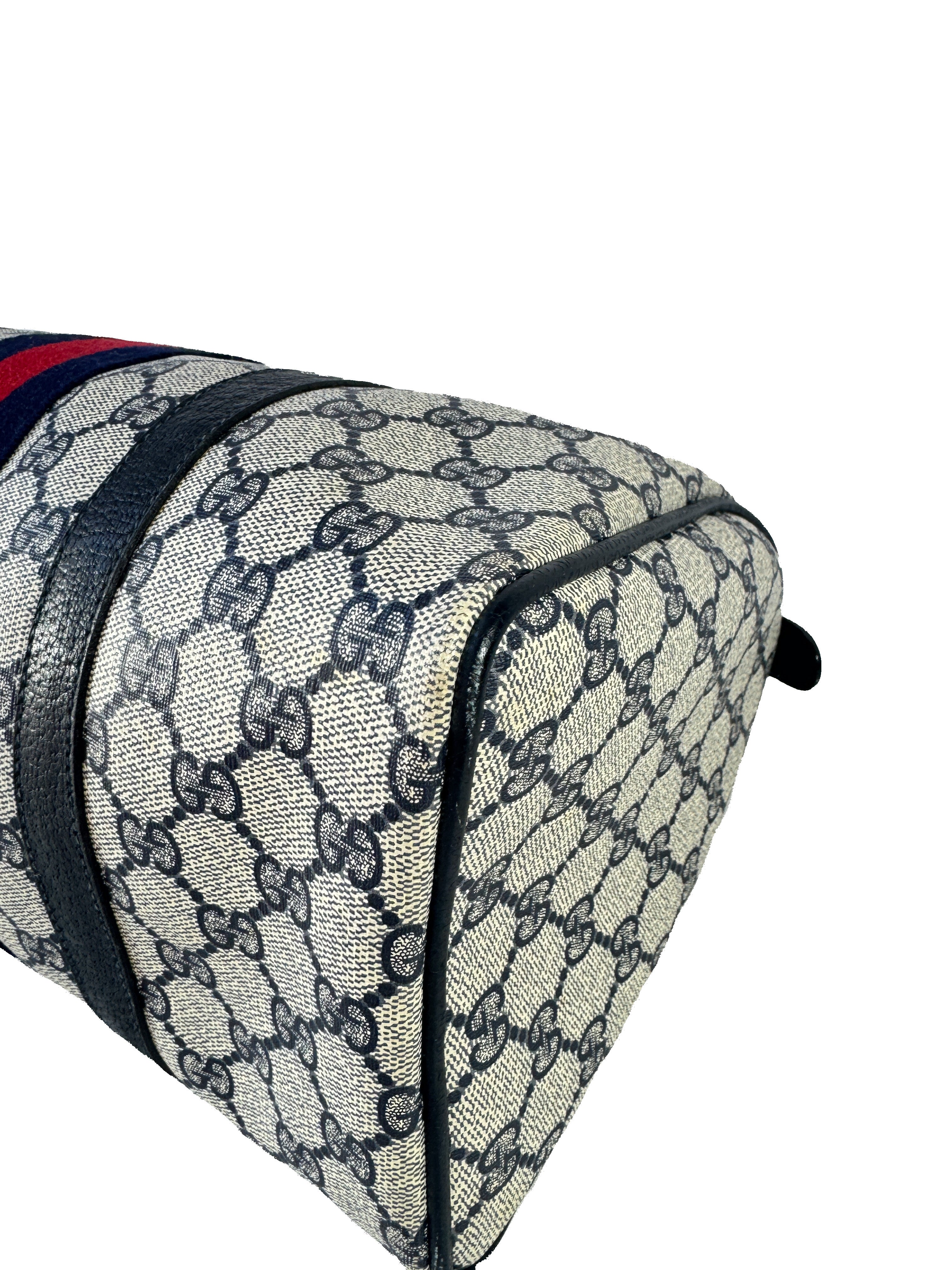 Gucci navy vintage boston bag 39-02-007