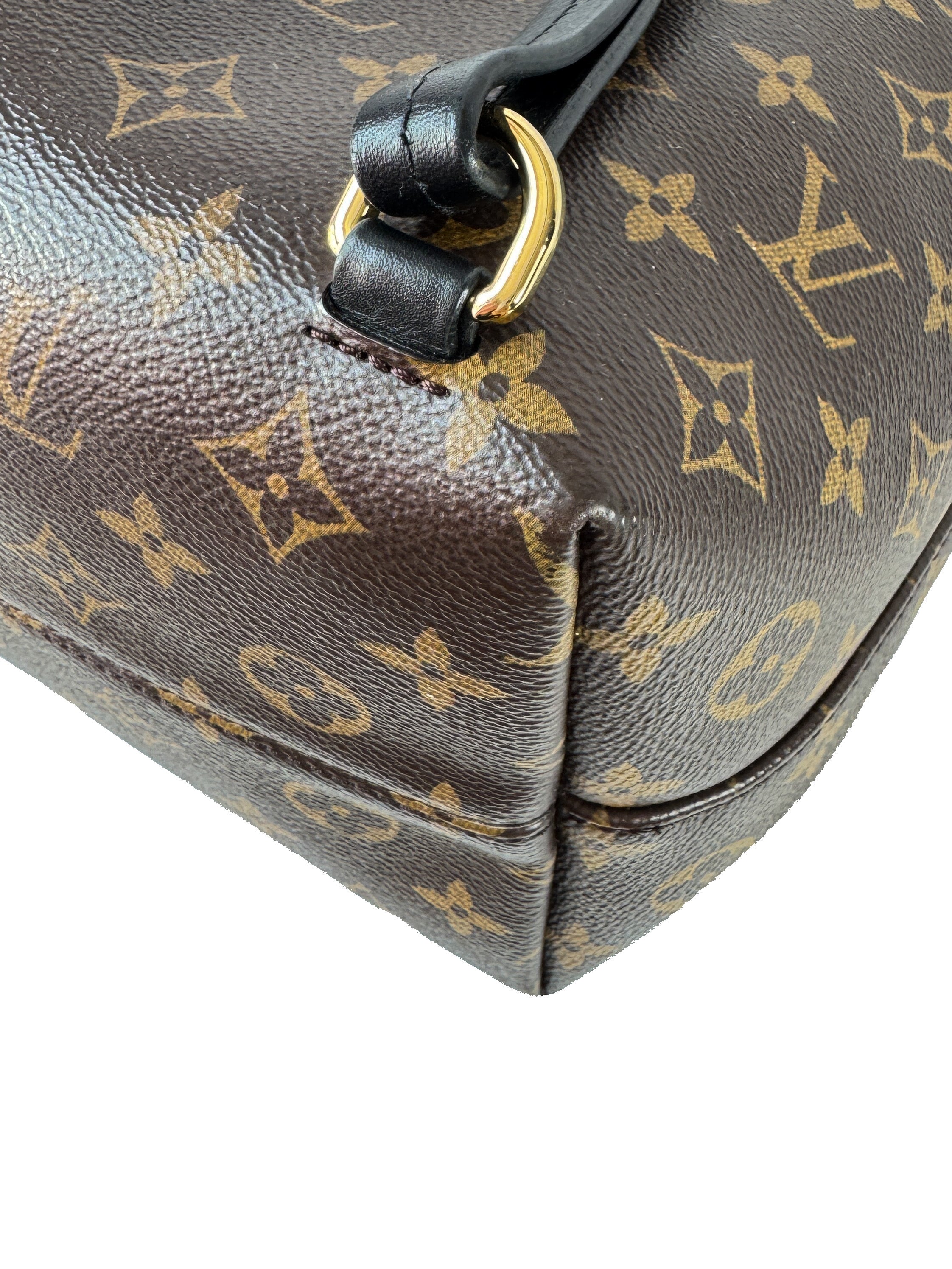 Louis Vuitton monogram Black leather Montsouris PM Backpack NM SA2280