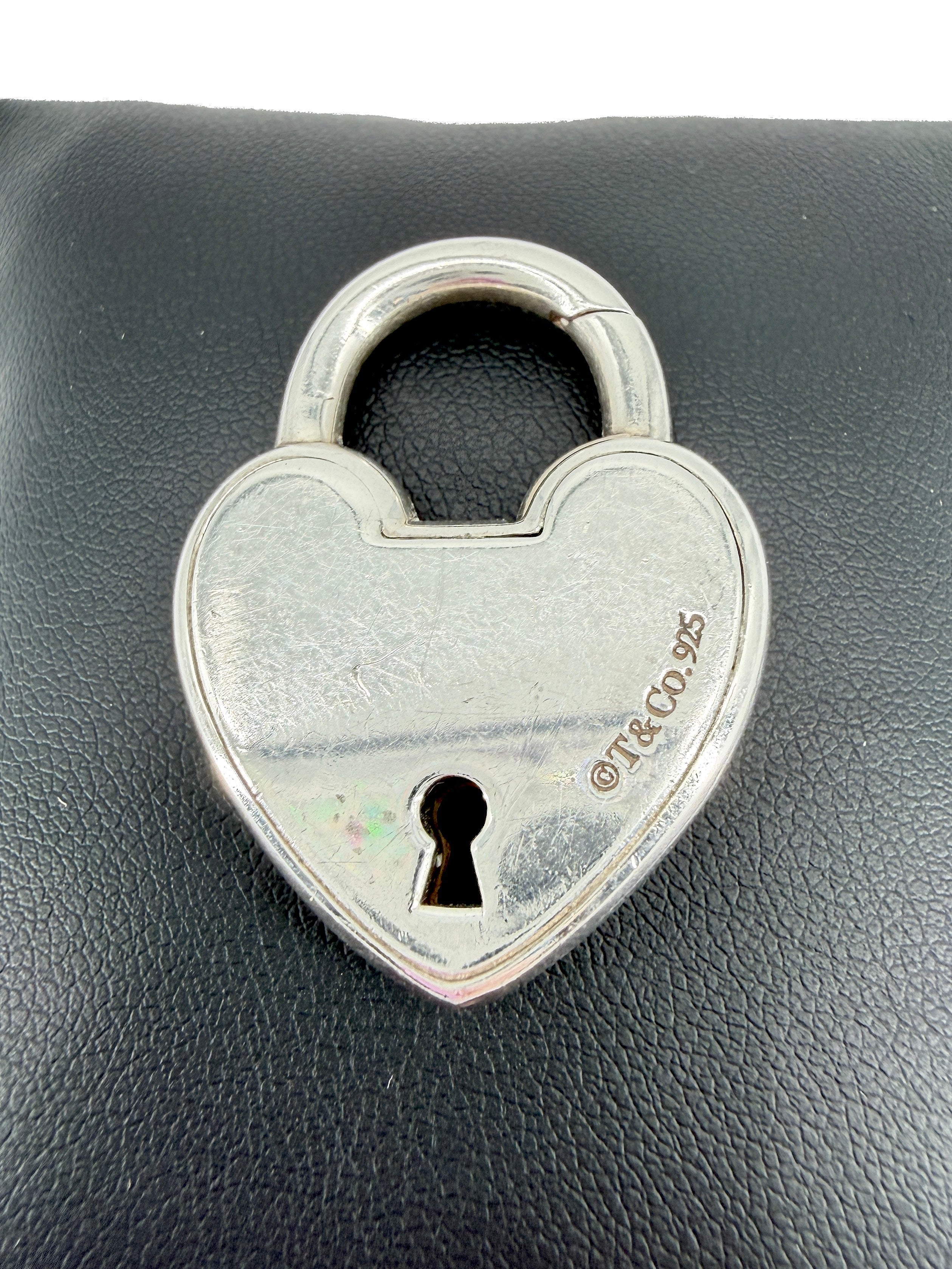 Tiffany & CO sterling silver heart lock charm