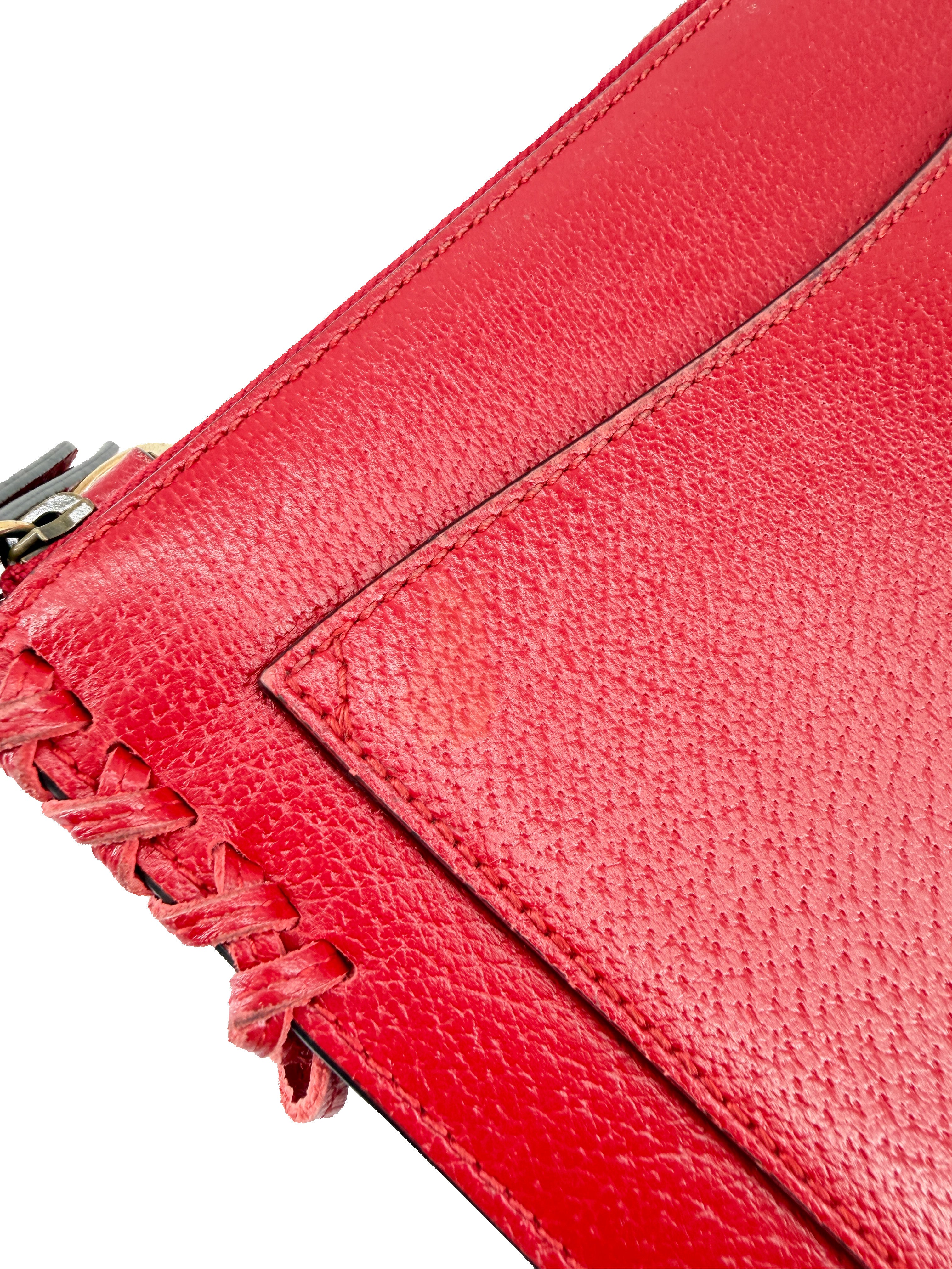 Gucci red Animalier shoulder bag 431283 493075