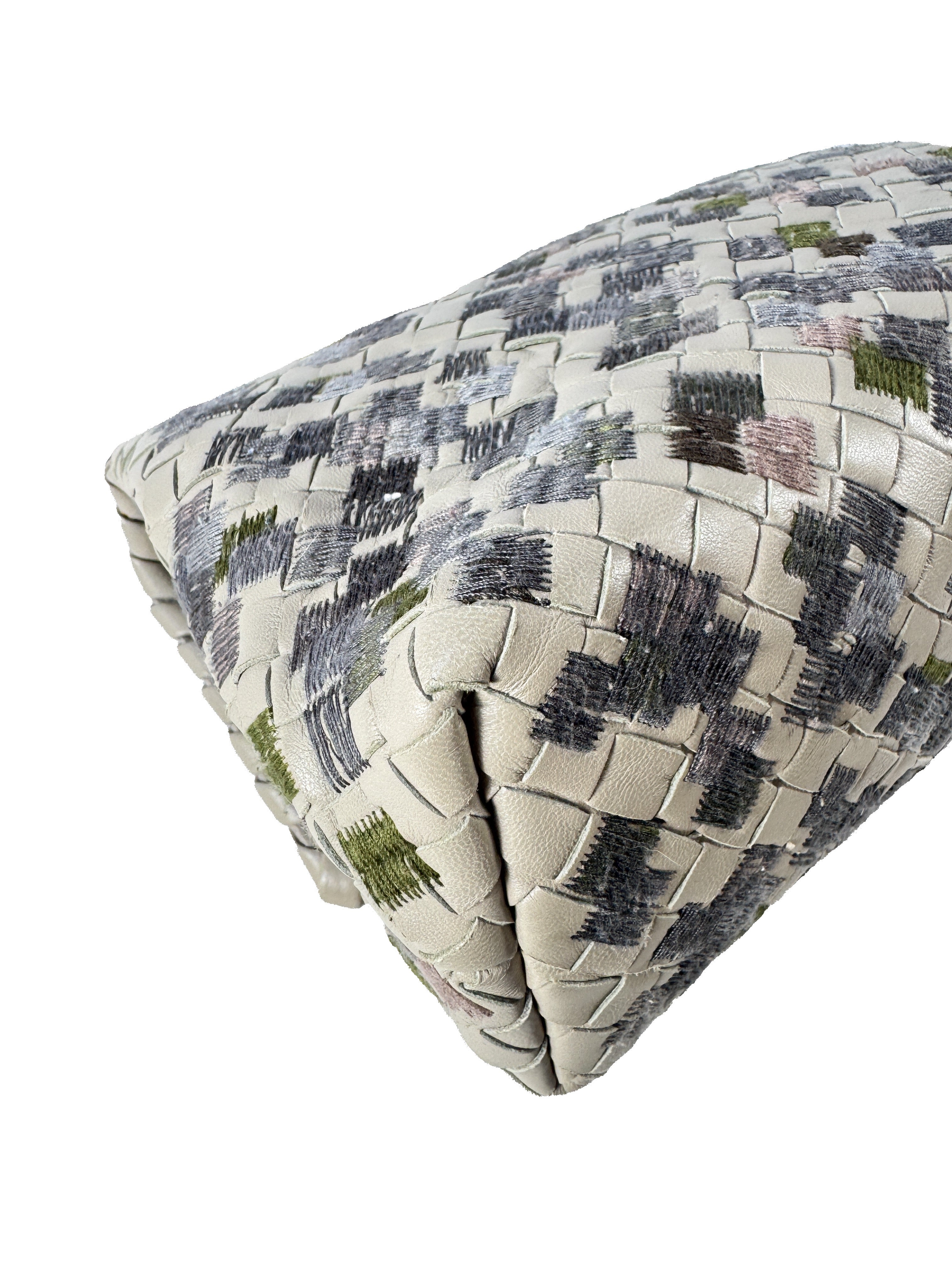 Bottega Veneta Olimpia Intreciatto embroidered shoulder bag