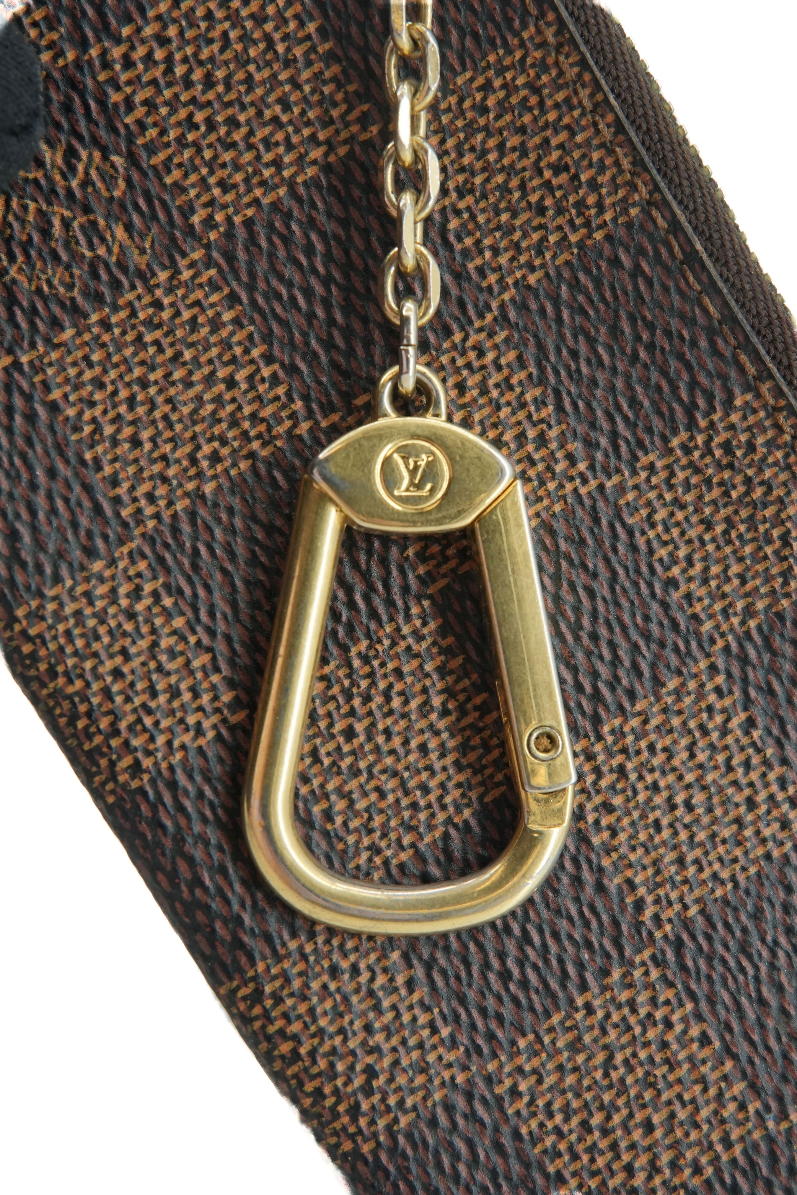 Louis Vuitton damier ebene key cles pouch TA1160