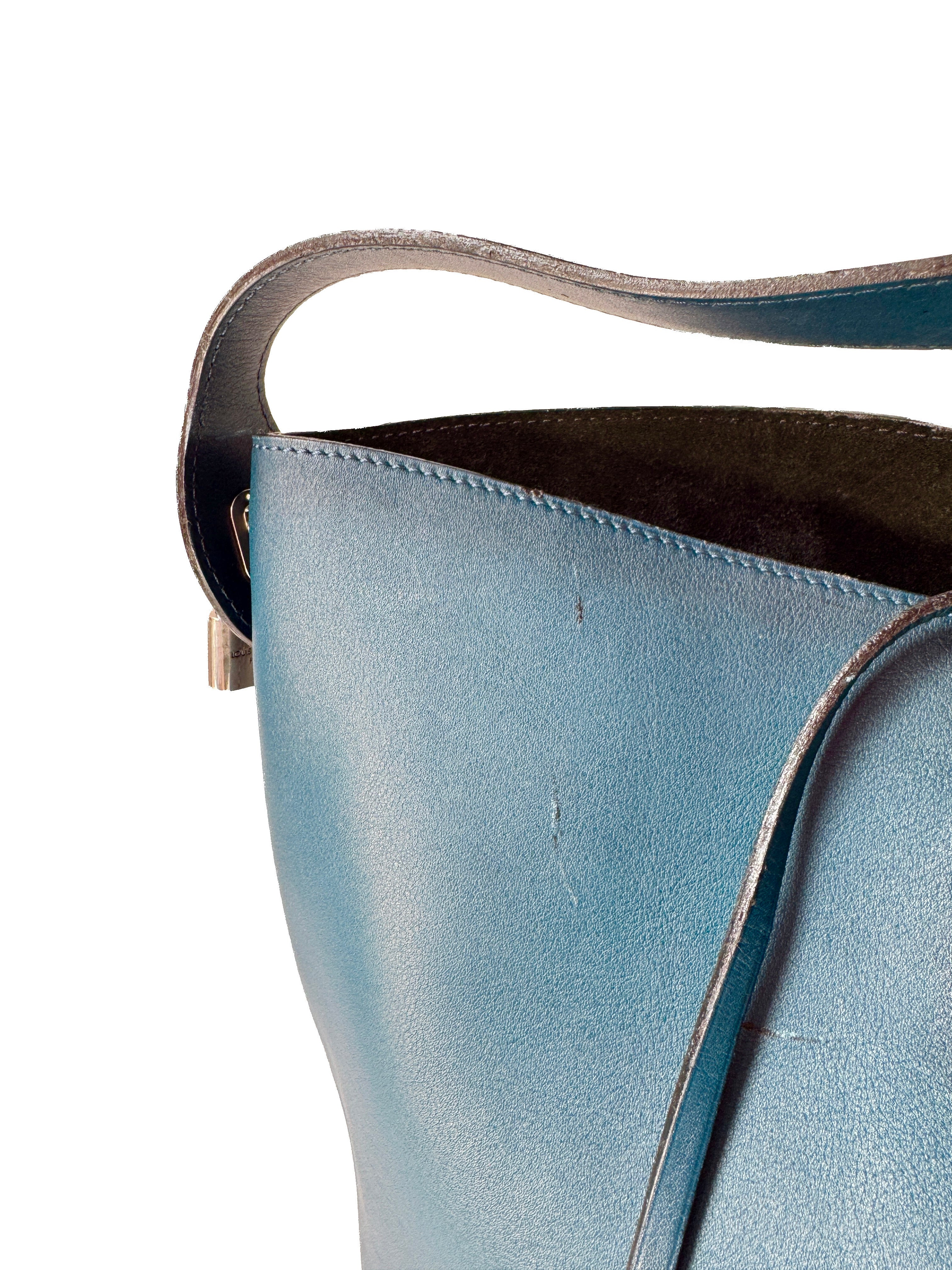 Louis Vuitton Smooth Calfskin NN14 Cuir Nuance GM Blue FO0144