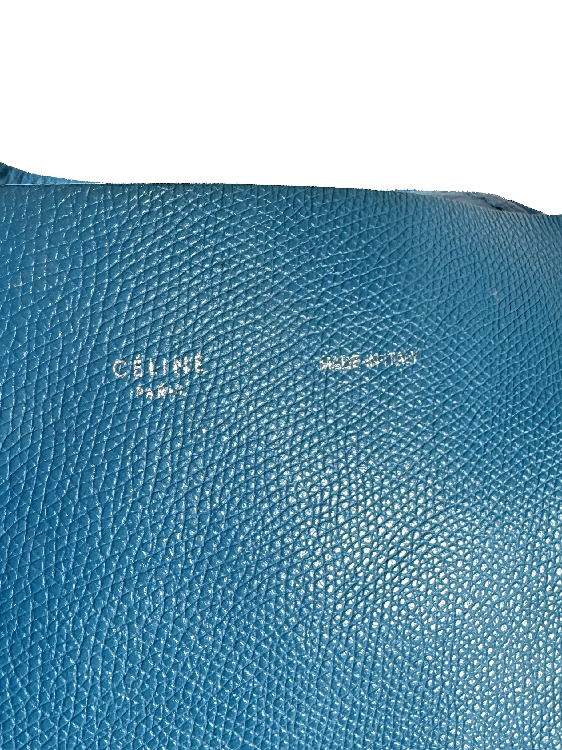 Celine blue/taupe horizontal Cabas tote