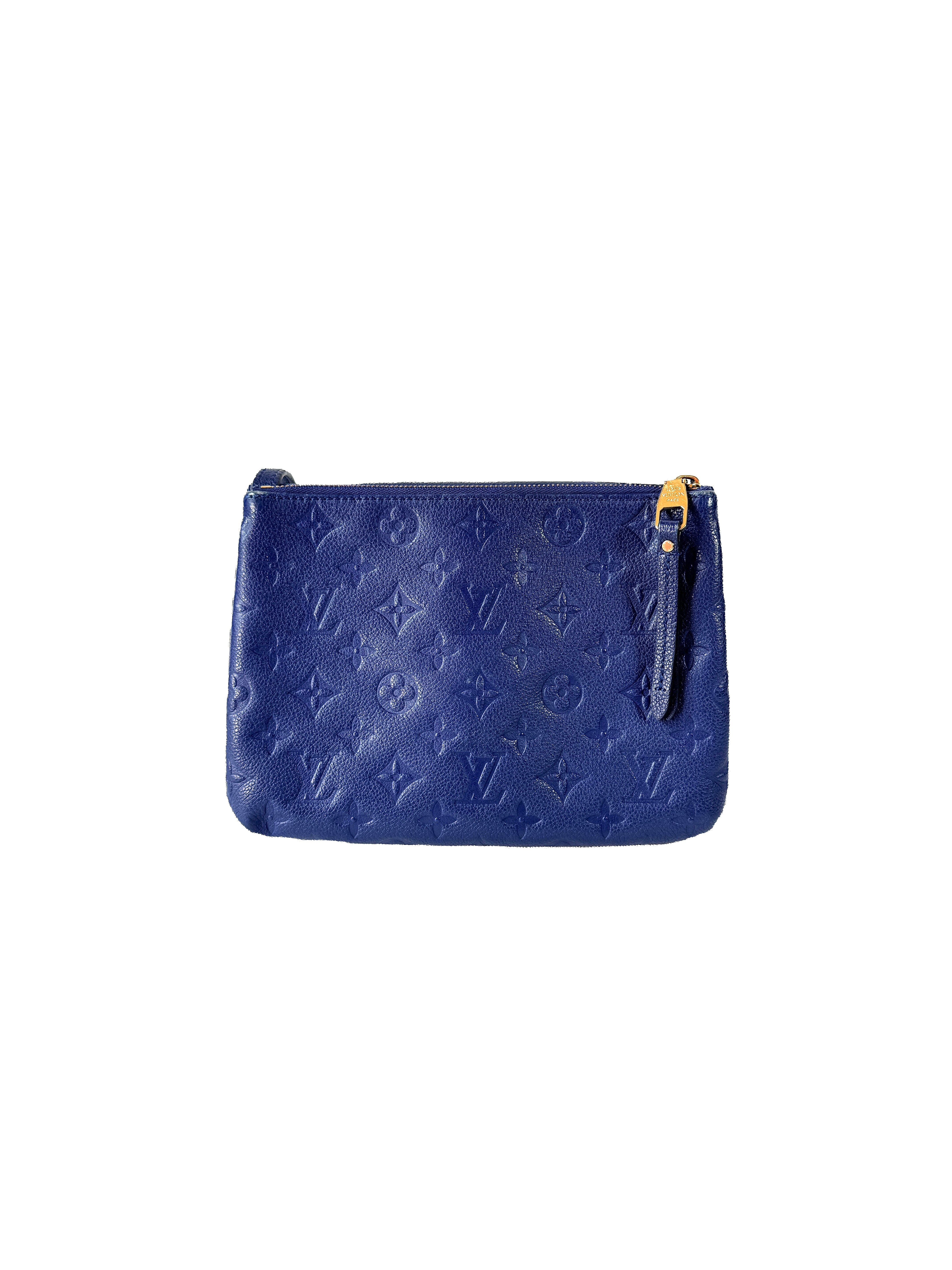 Louis Vuitton monogram navy empreinte leather Twice crossbody AR2185