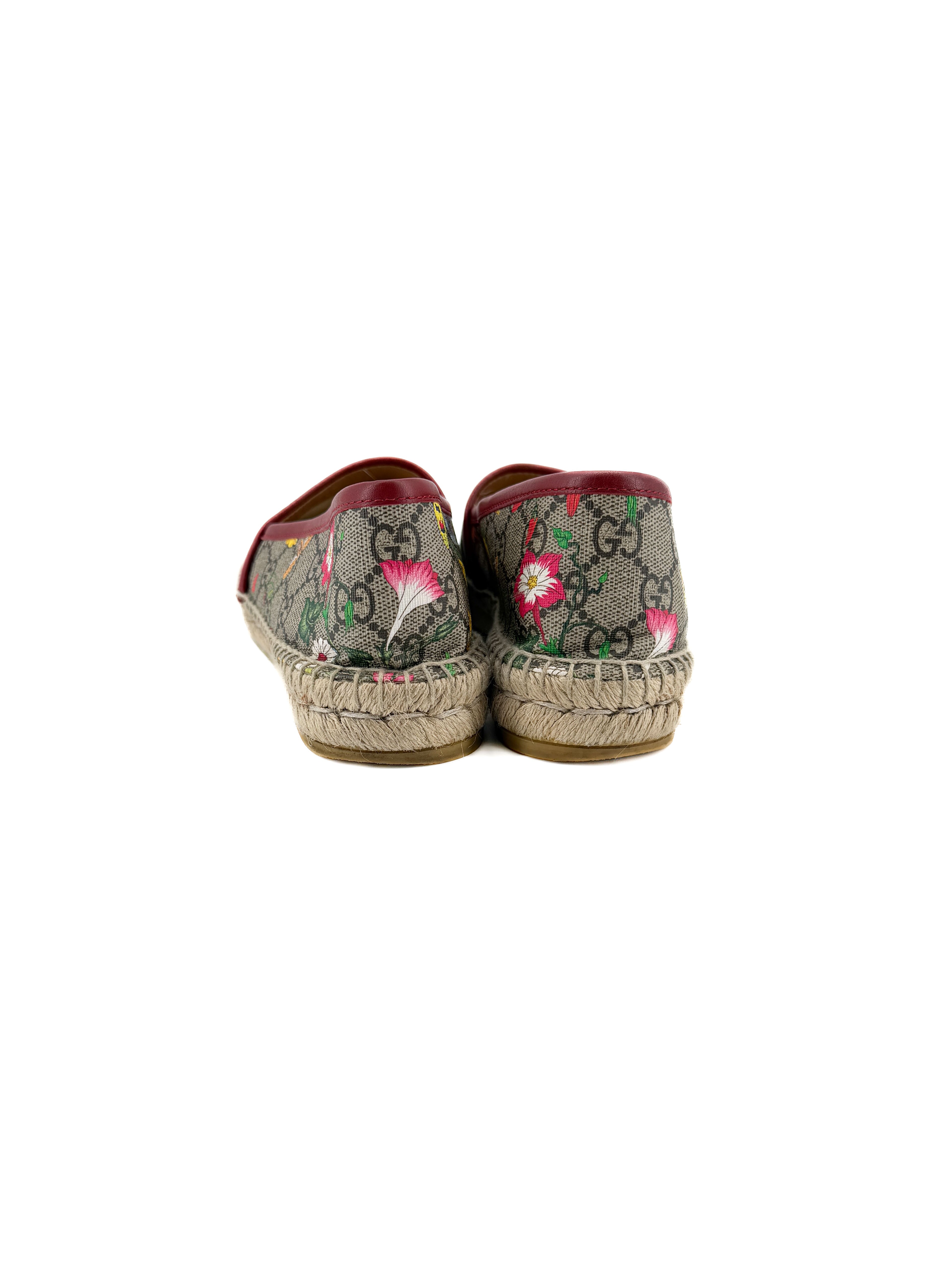 Gucci floral GG espadrilles size 38 BOX