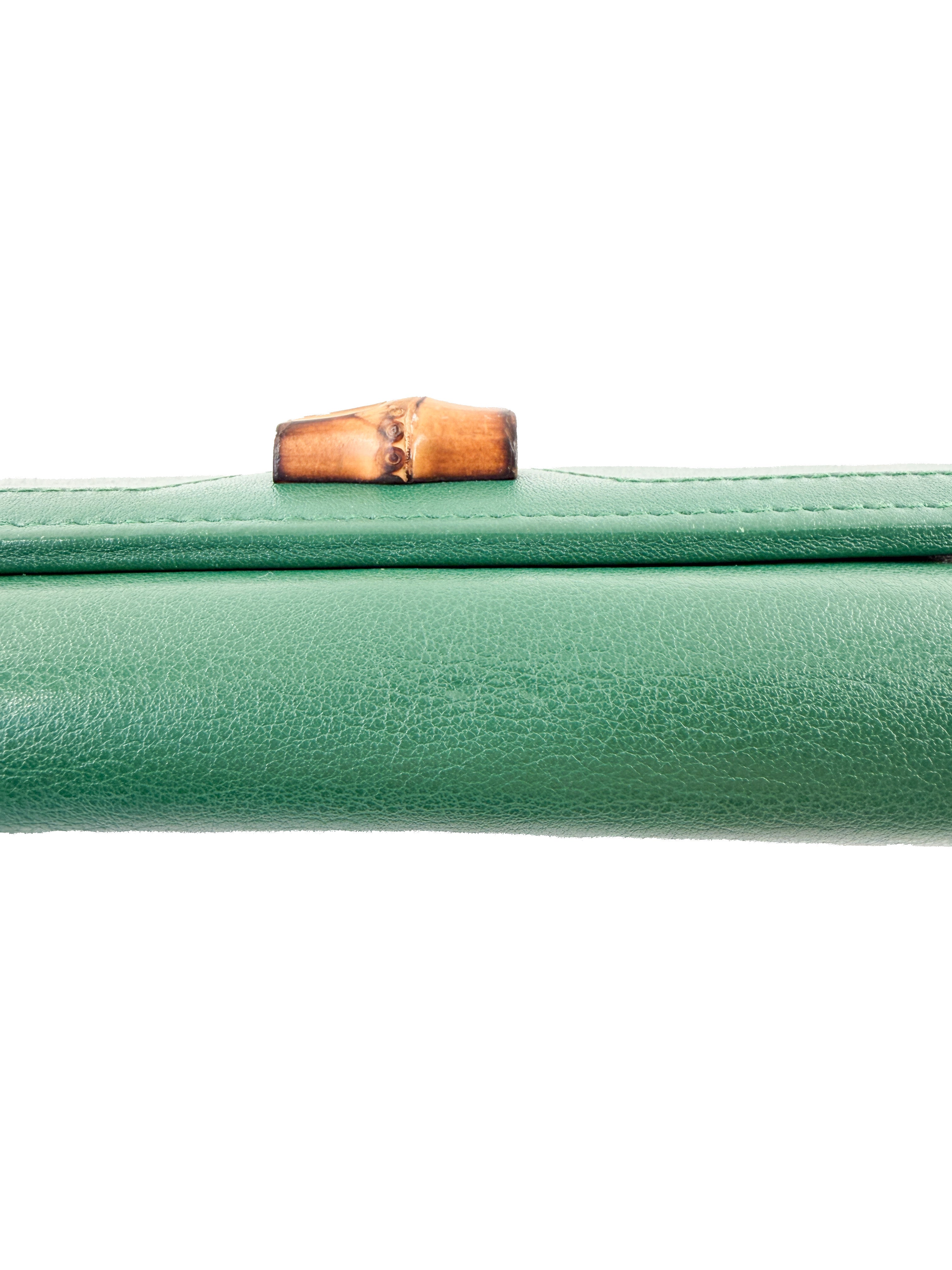 Gucci Diana green leather wallet on chain 653243 496085