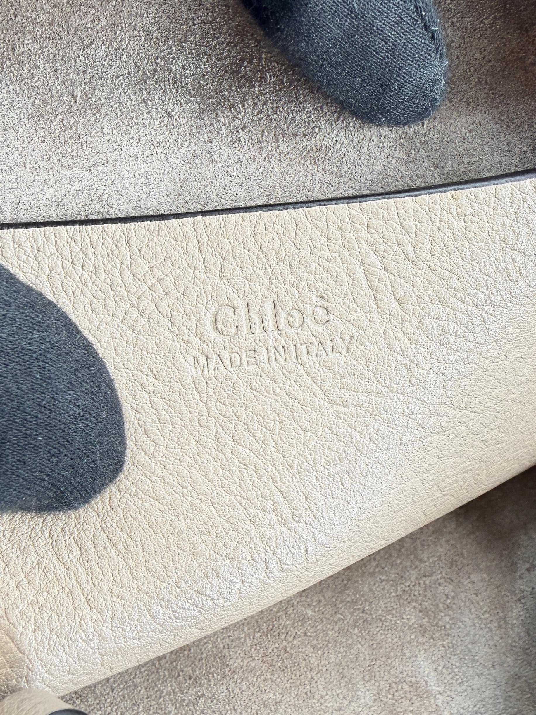 Chloé taupe leather small bracelet bag F0TNV8