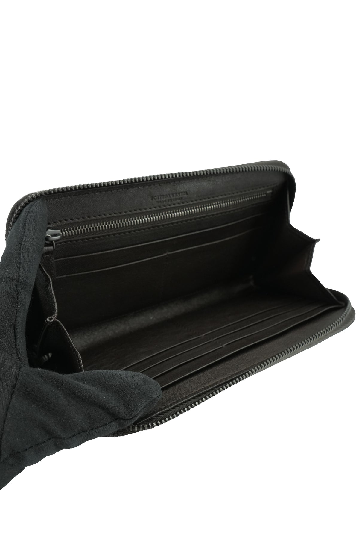 Bottega Veneta brown Intreciatto zip around wallet B07365684U