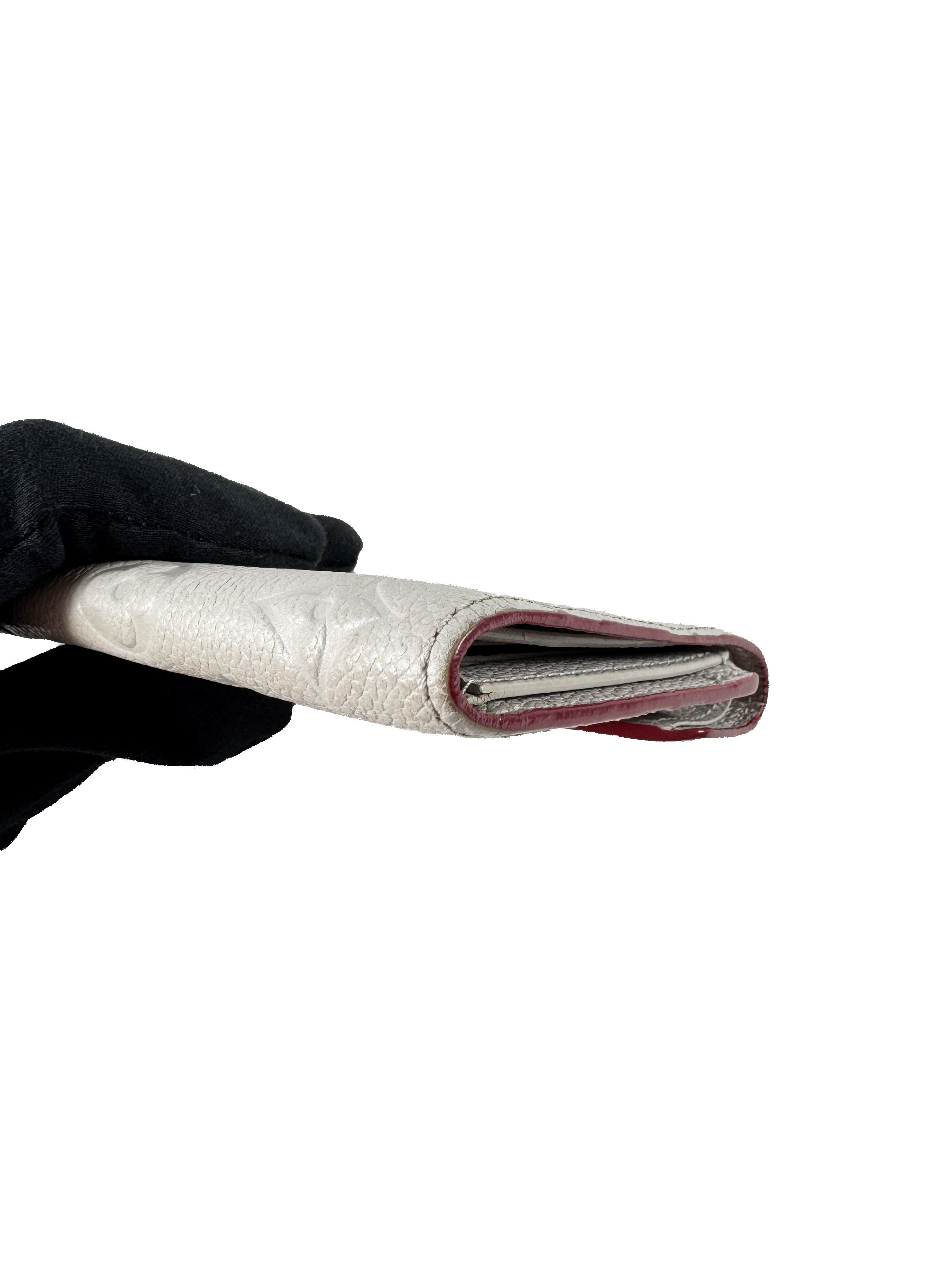 Louis Vuitton monogram gray empreinte Victorine wallet SP0230