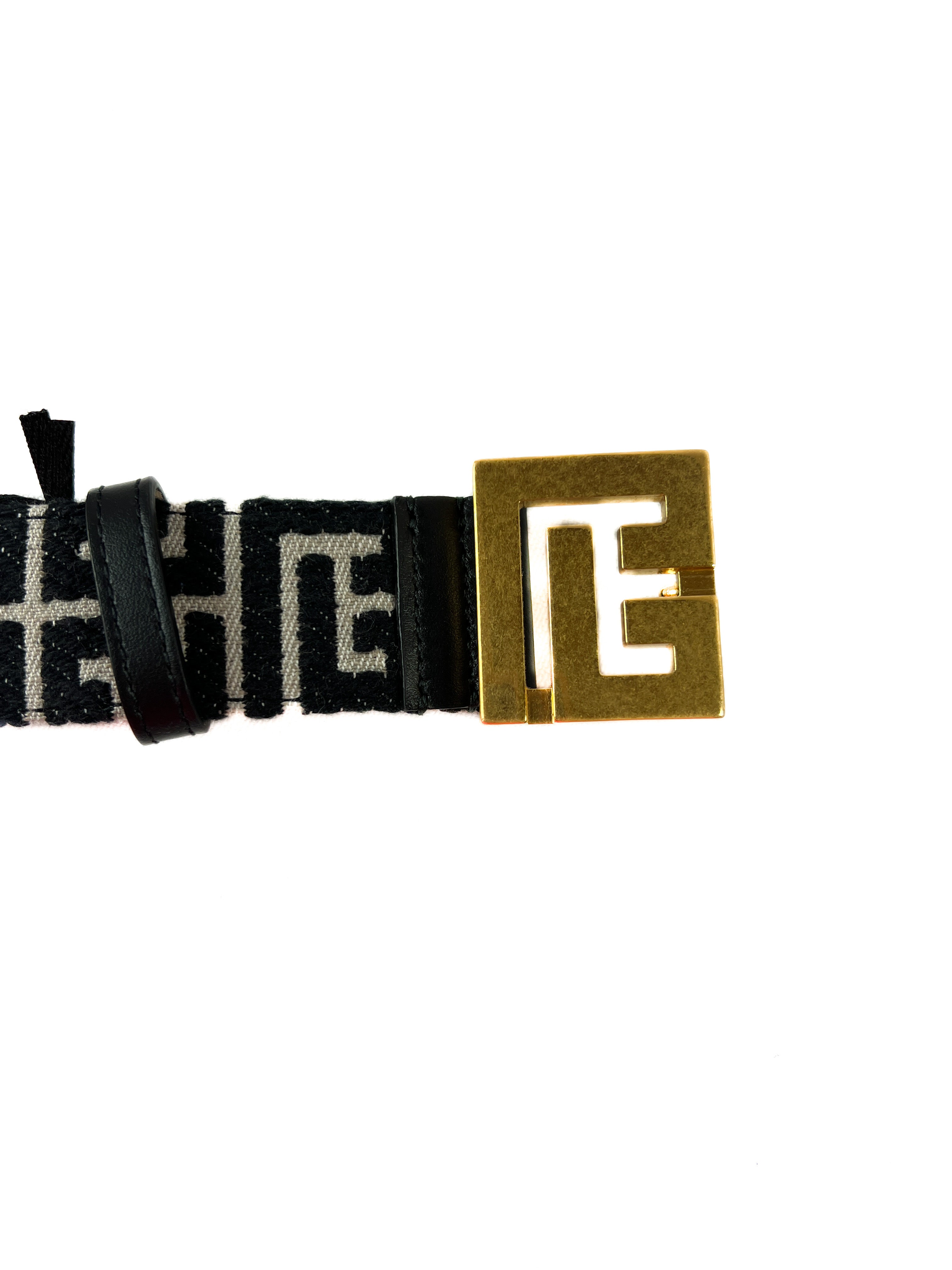 Balmain PB jacquard belt size 80 NEW retail $595