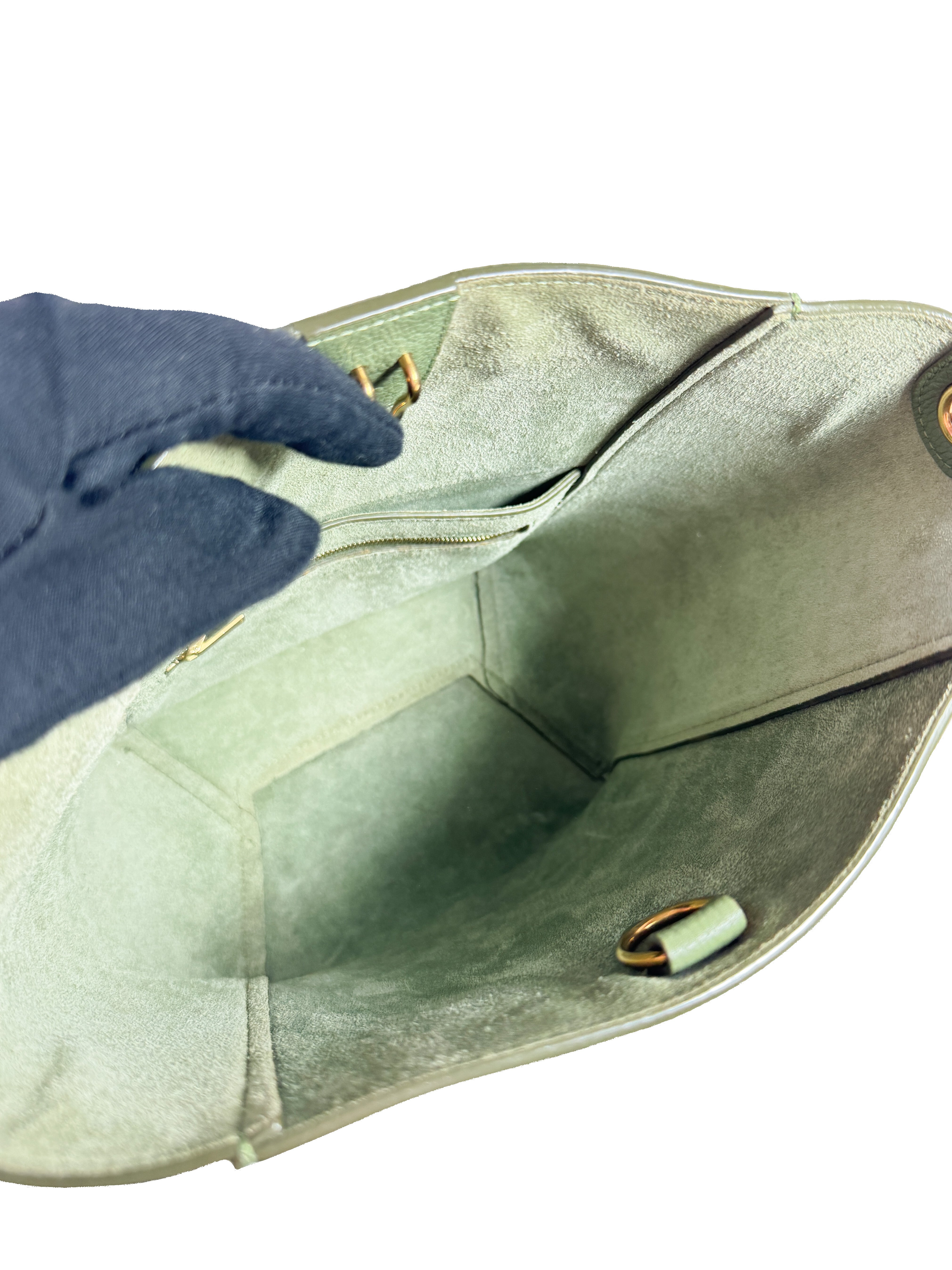 Celine green Sangle Seau small 20-BO-0290