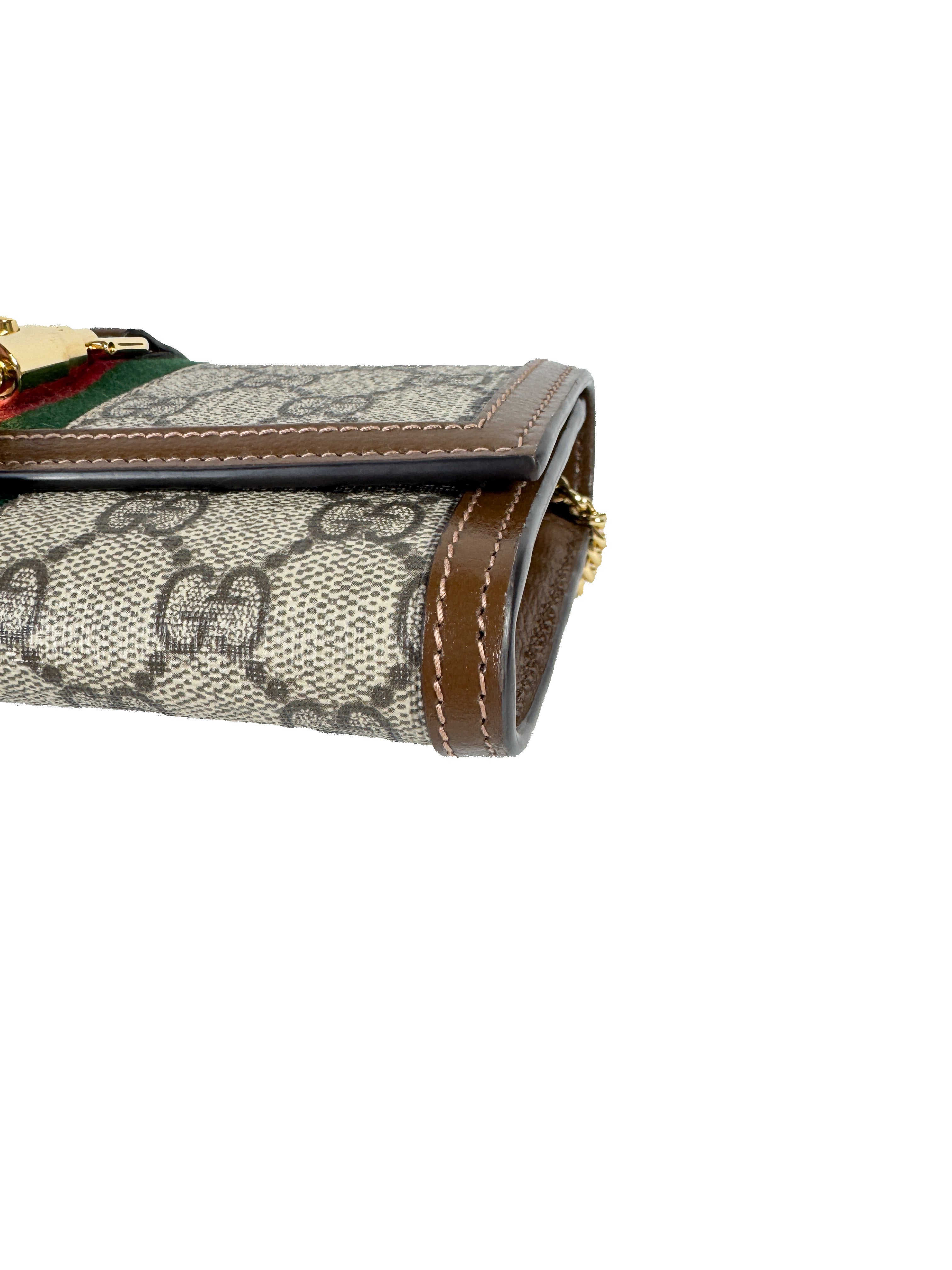 Gucci GG Jackie 1961 wallet on a chain 652681-0416 BOX NEW