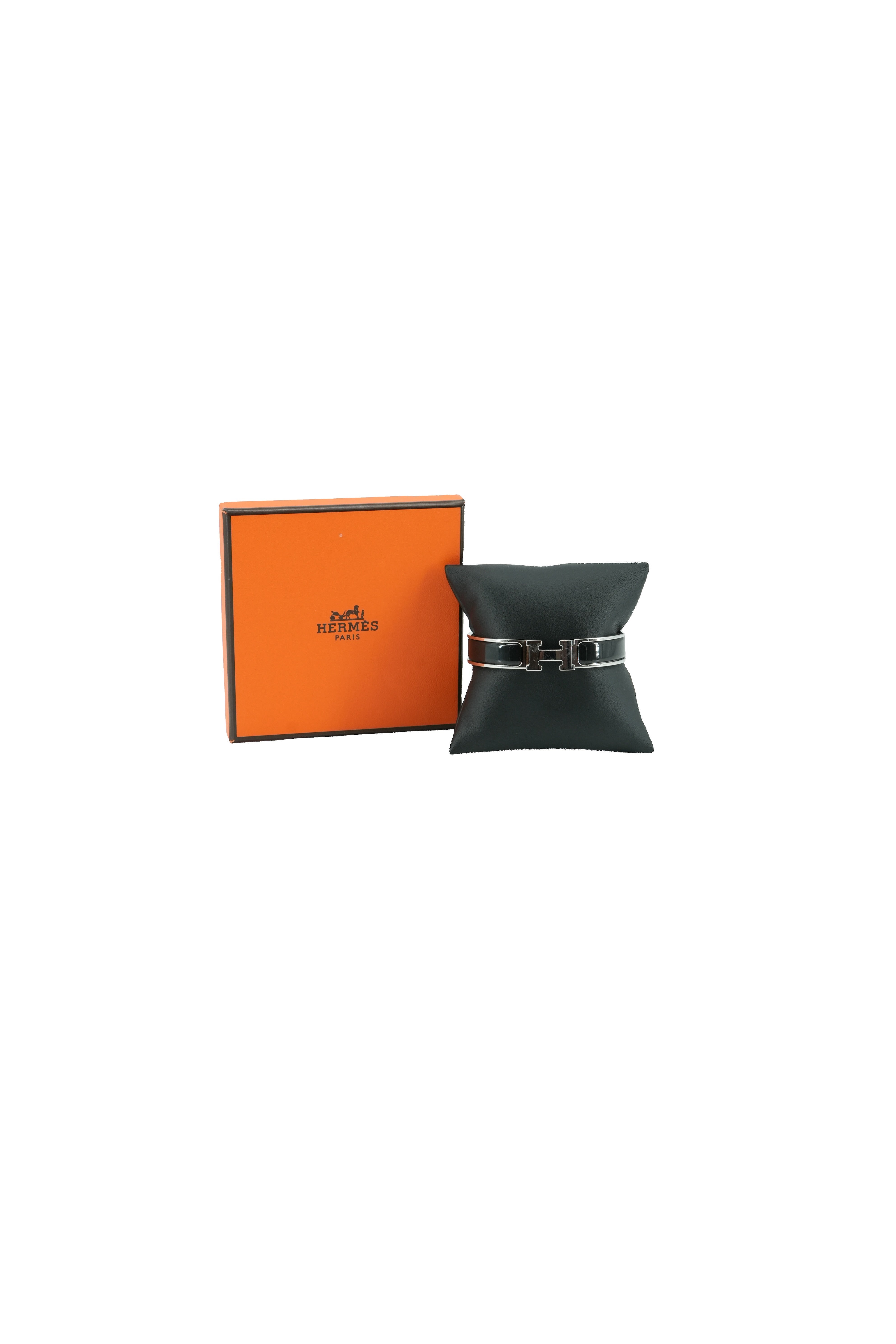 Hermes silver black Clic GM FI 02 73