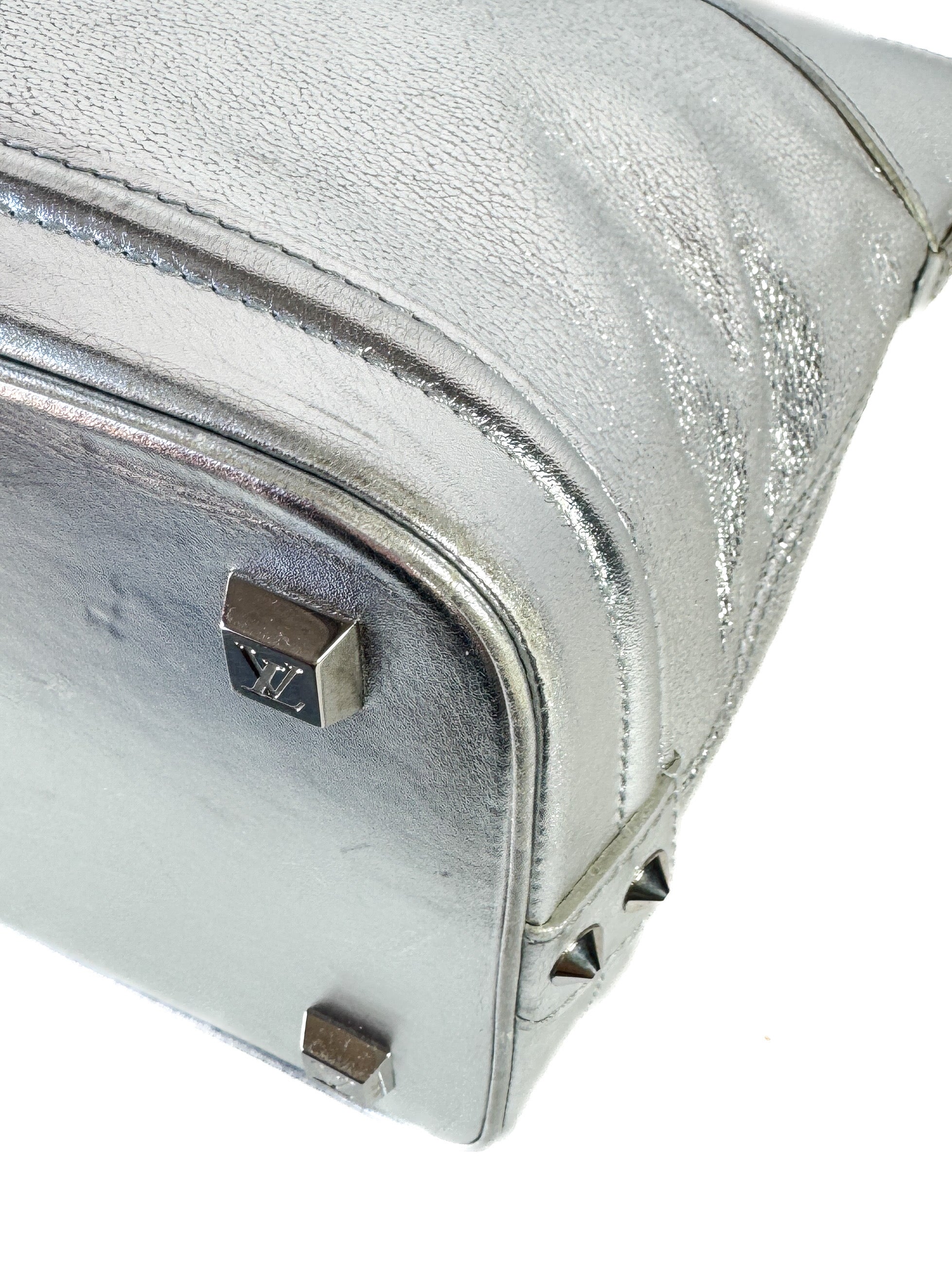 Louis Vuitton silver Suhali lockit MM DU3087