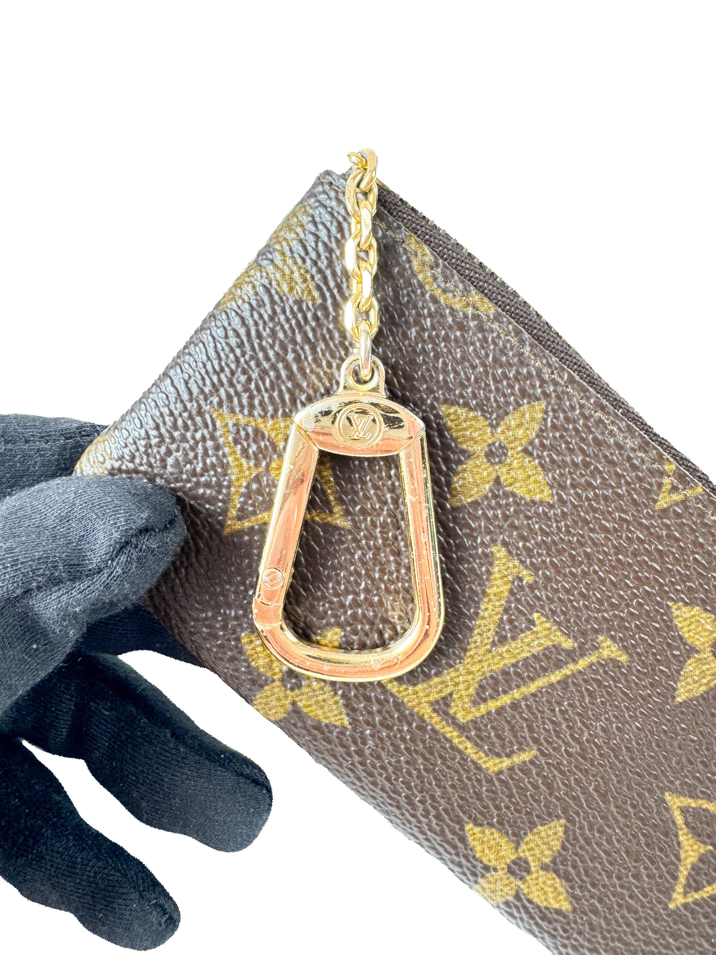 Louis Vuitton monogram vintage key pouch 882ET