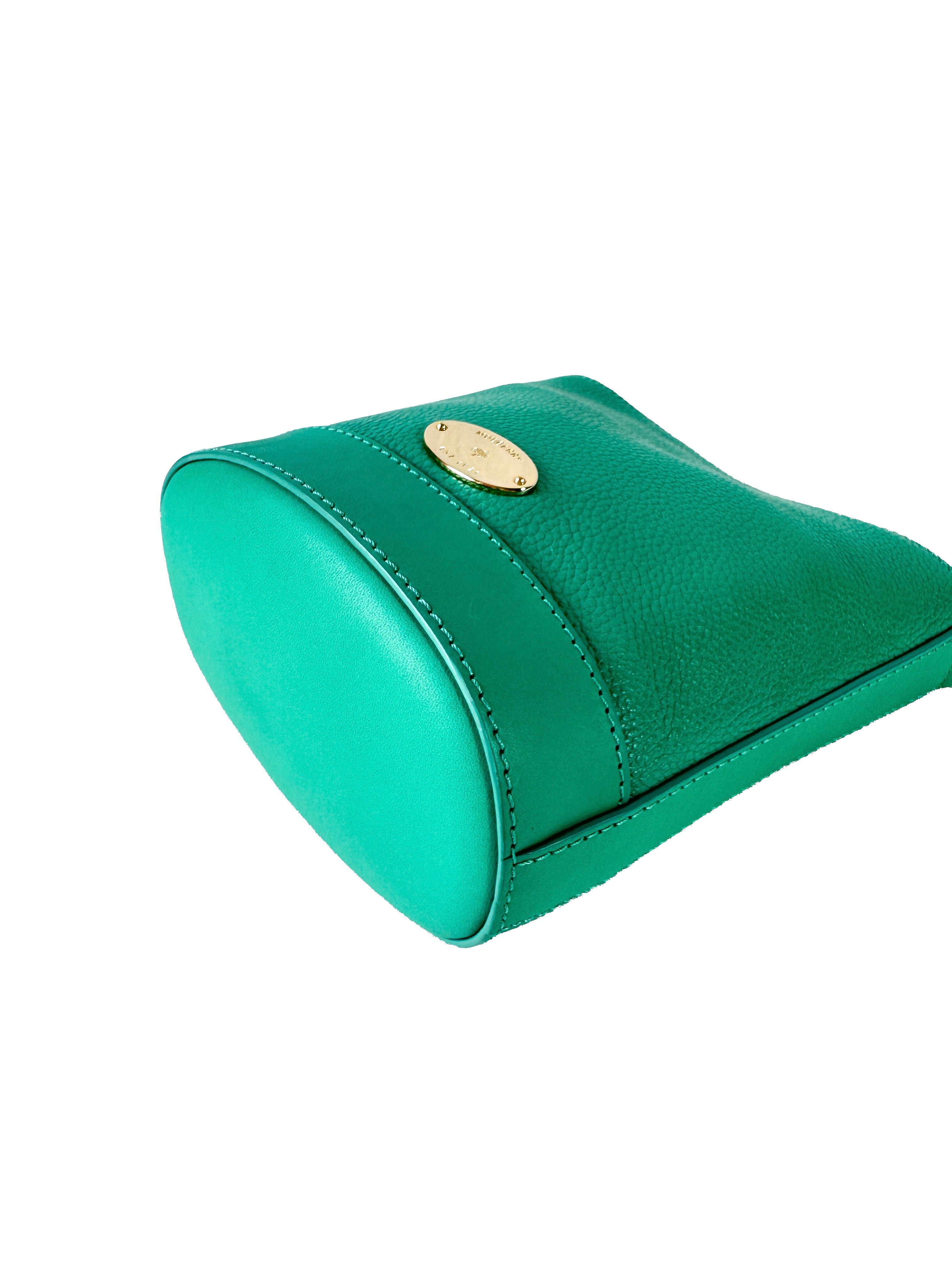 Mulberry green leather mini Jamie bucket bag 2289055