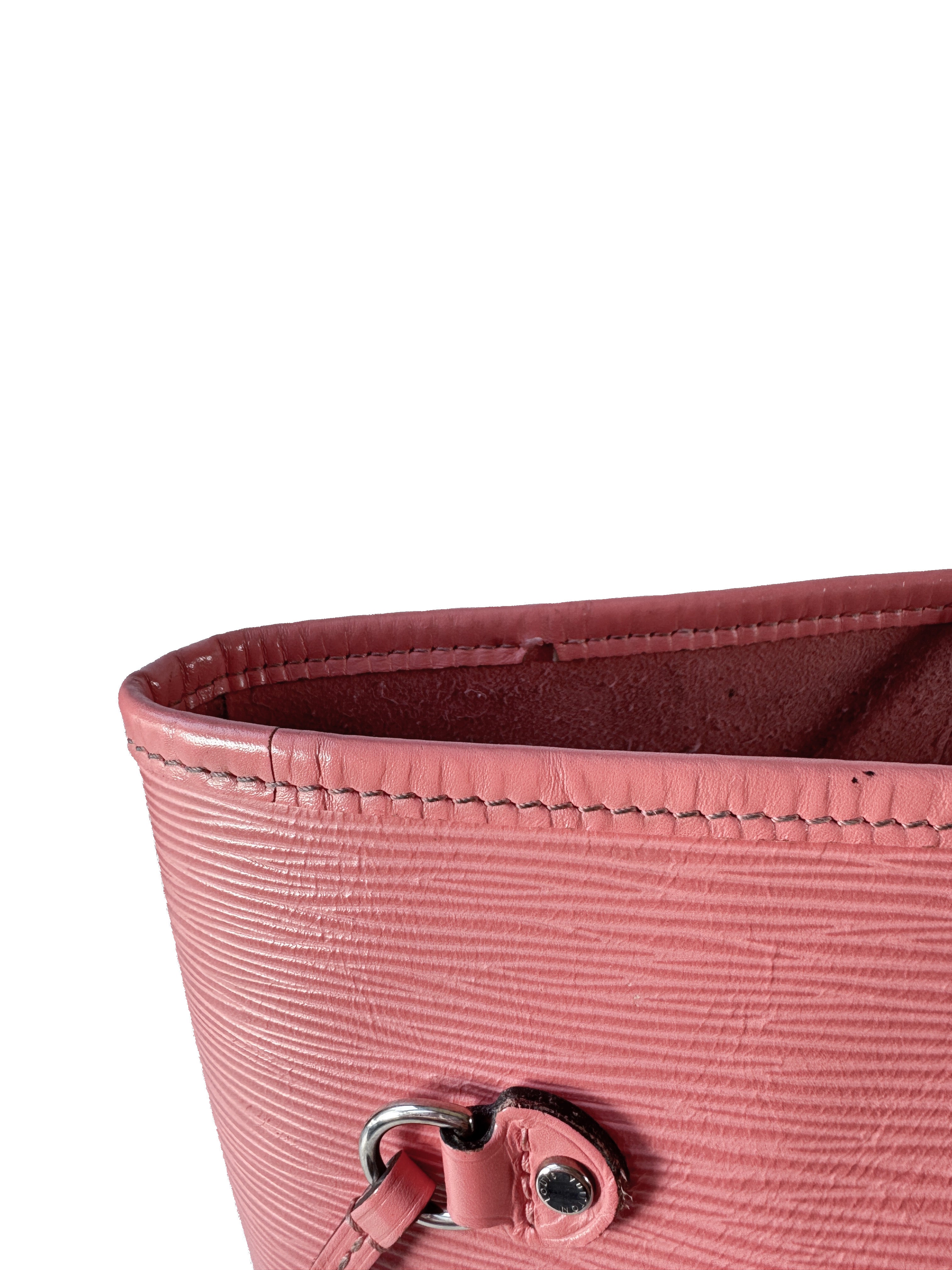 Louis Vuitton coral pink epi Neverfull MM SR0174 **as is**