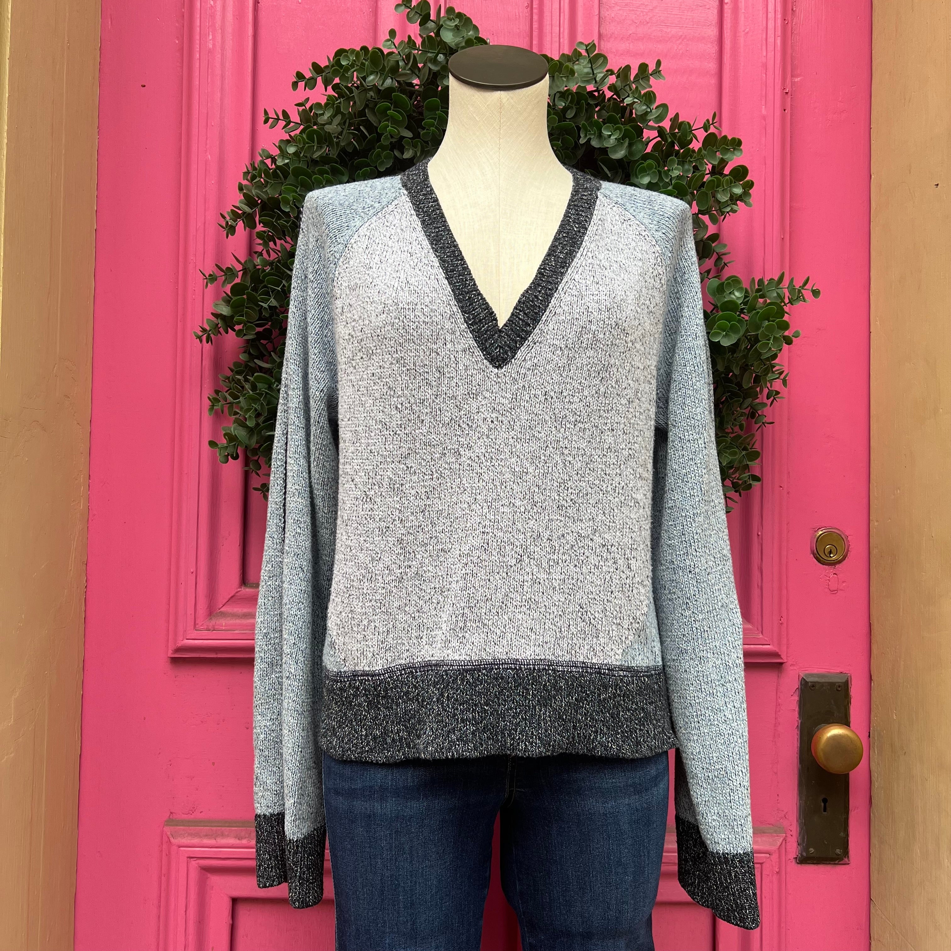 Derek Lam IO Crosby blue gray sweater size M