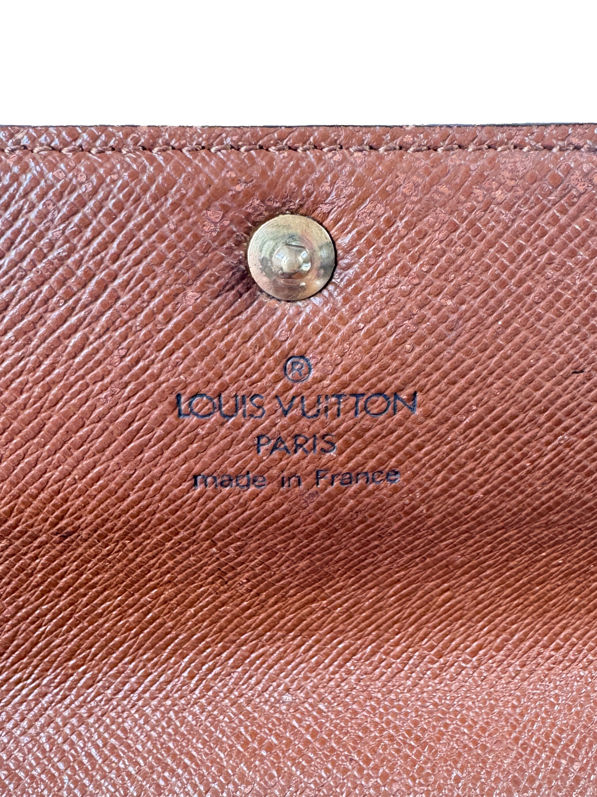 Louis Vuitton monogram vintage Porte Monnaie long wallet MB0093
