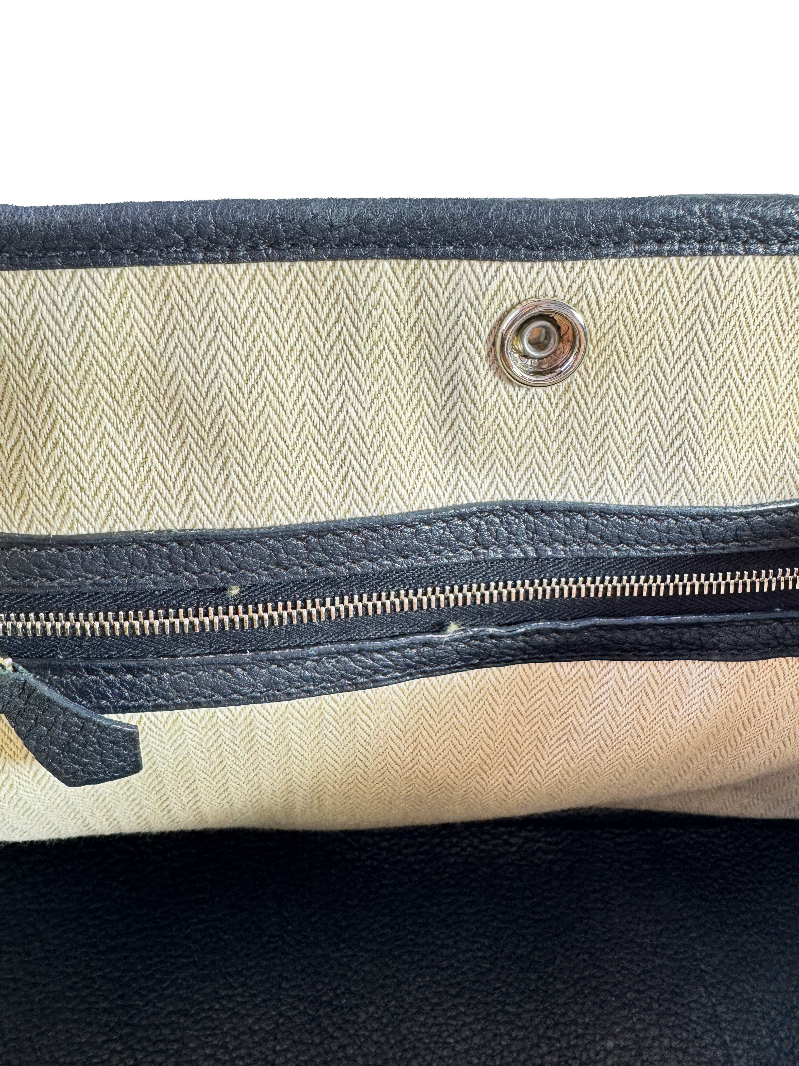 Hermès black Garden Party 30 negonda leather black