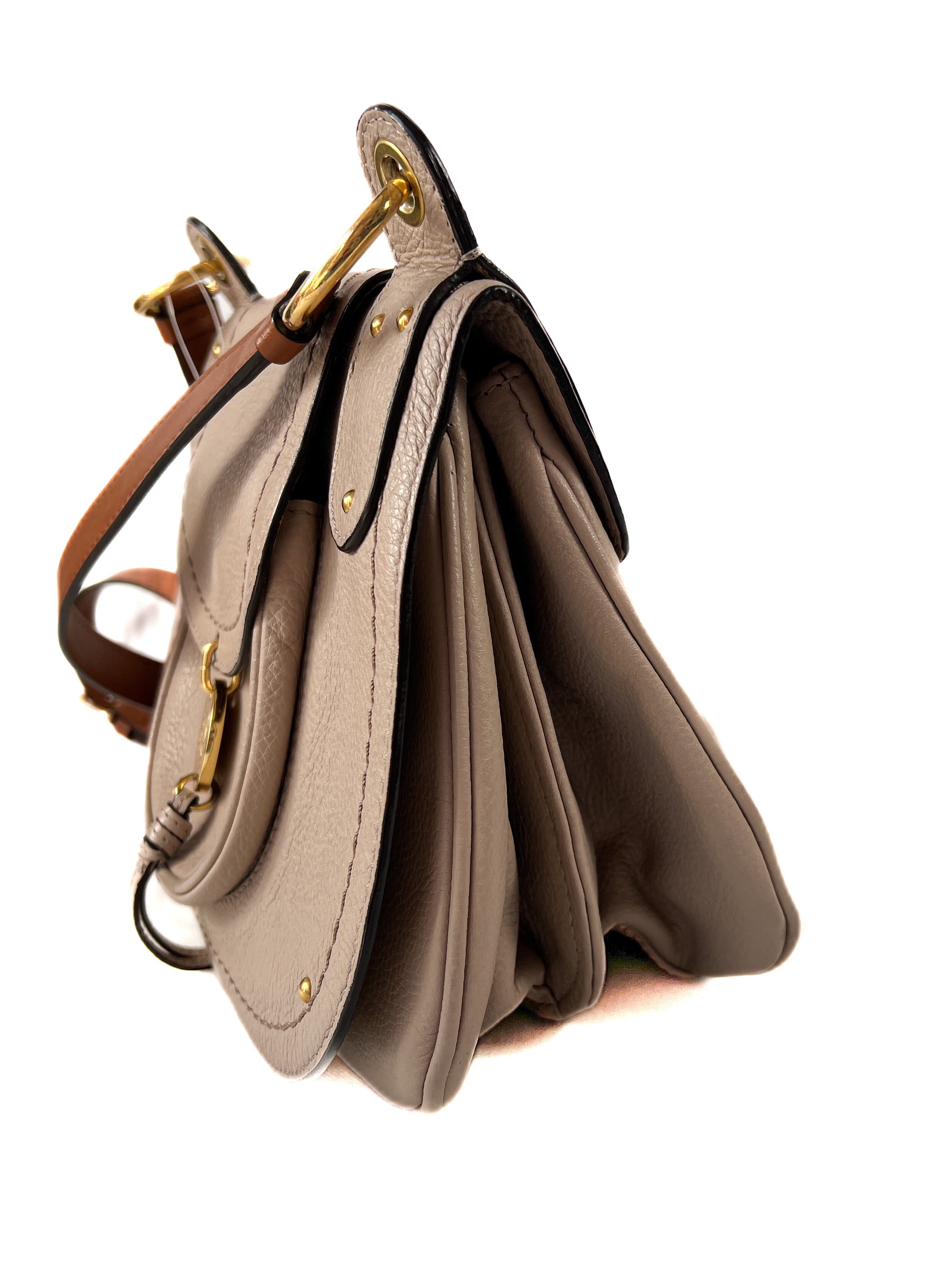 See by Chloe dark taupe and brown leather Susie crossbody