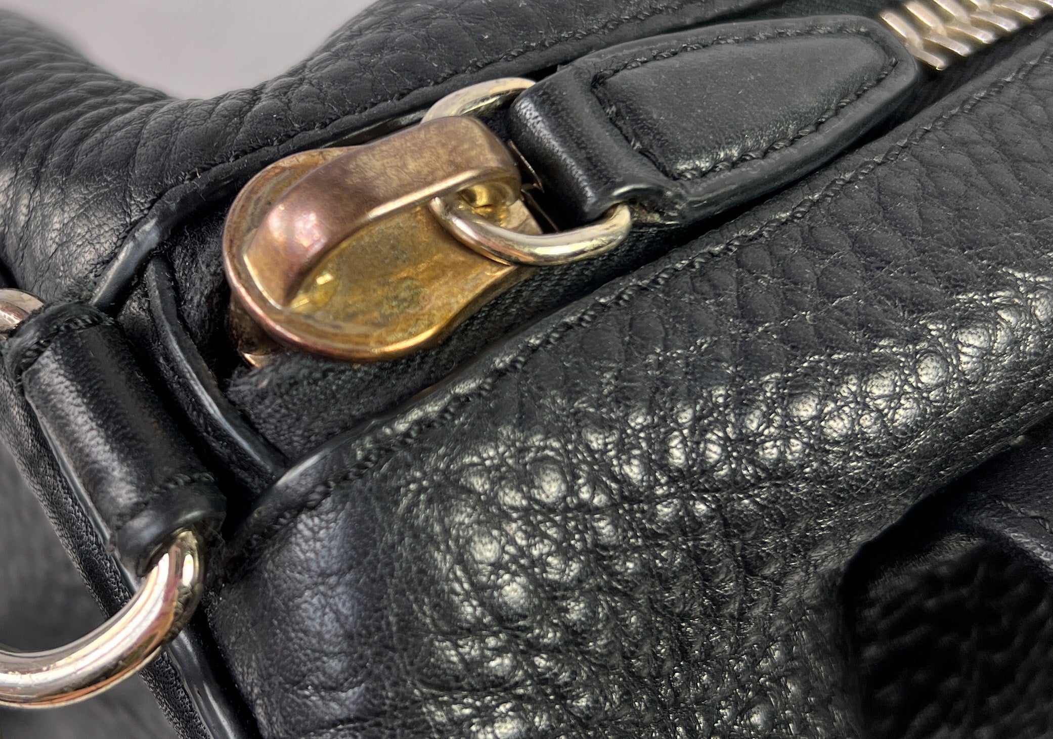 Alexander Wang black studded rocco bag