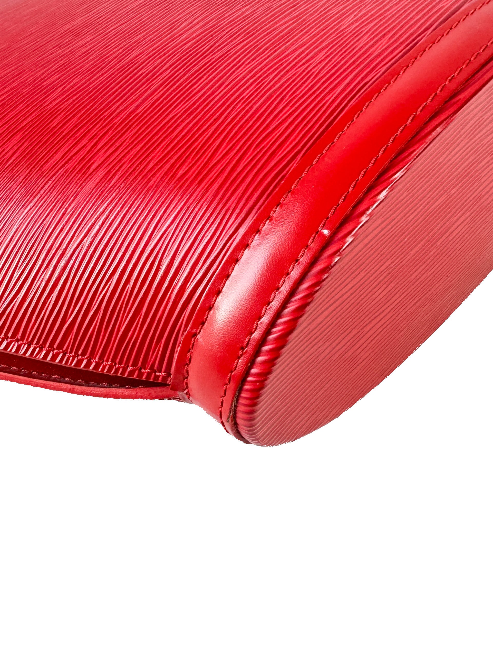 Louis Vuitton red epi leather Saint Jacques GM AR0035