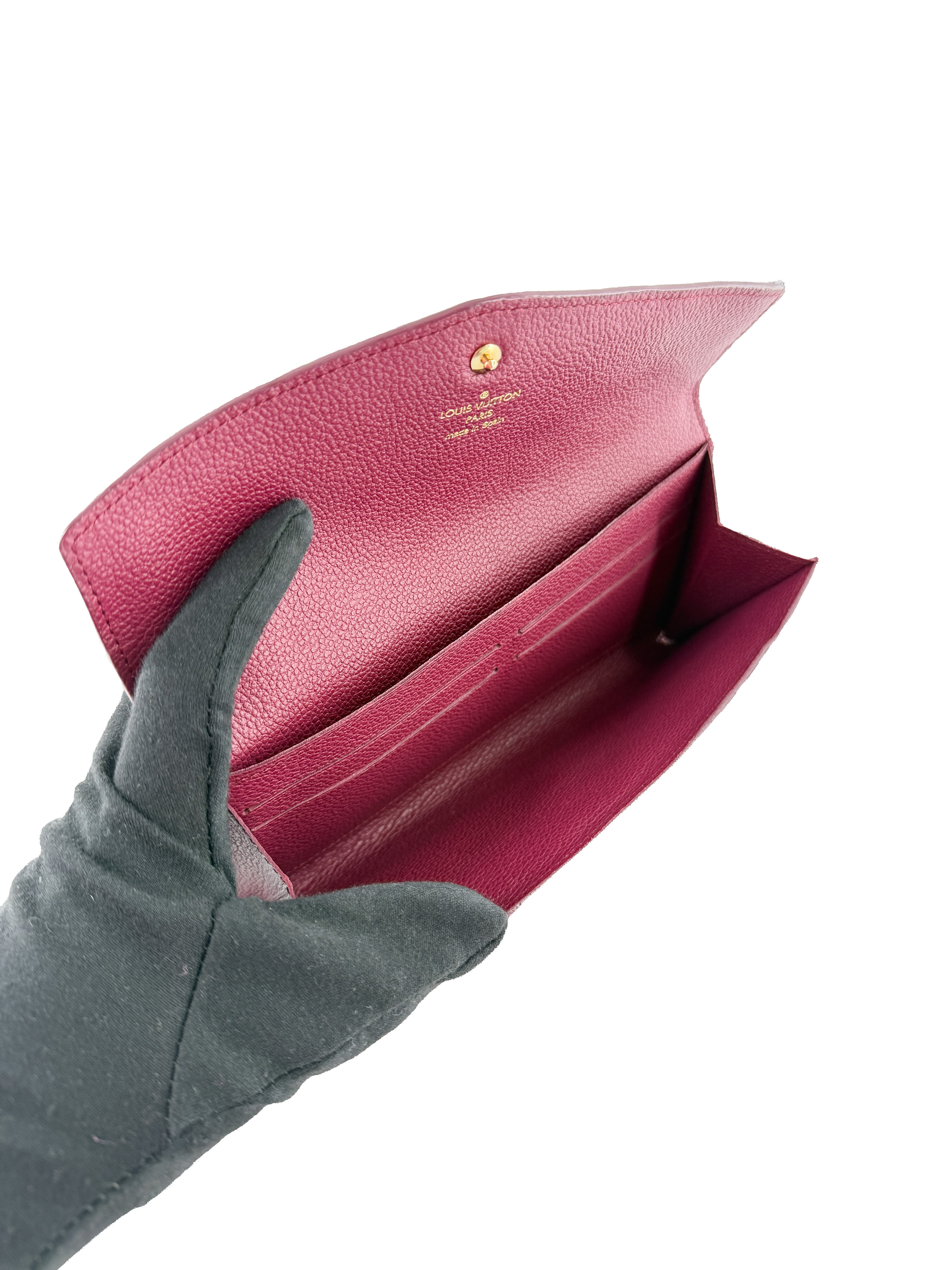 Louis Vuitton Aurore empreinte leather Curieuse wallet /insert CA3112