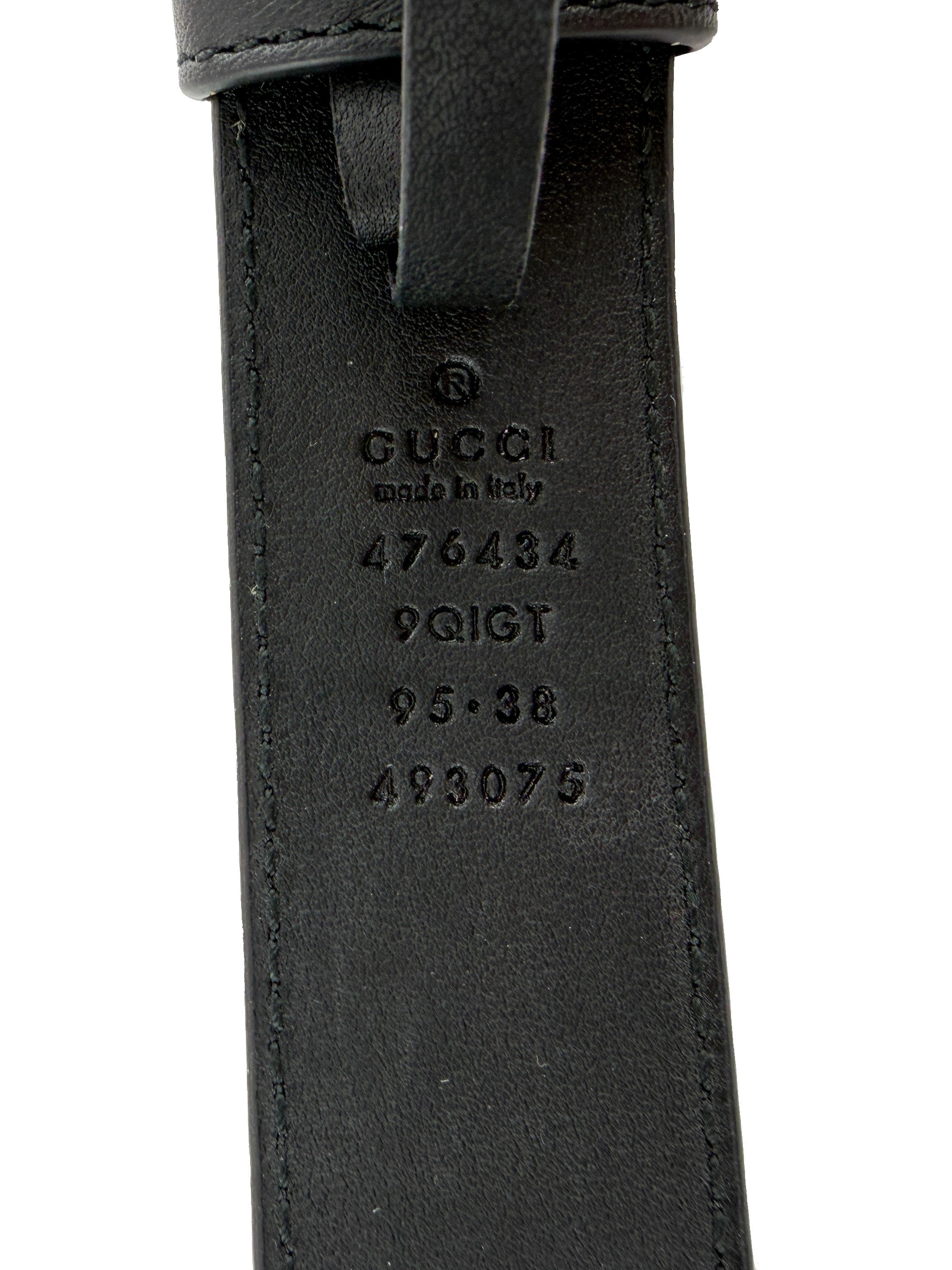 Gucci black leather, velvet crystal star GG marmont belt bag 476434 493075