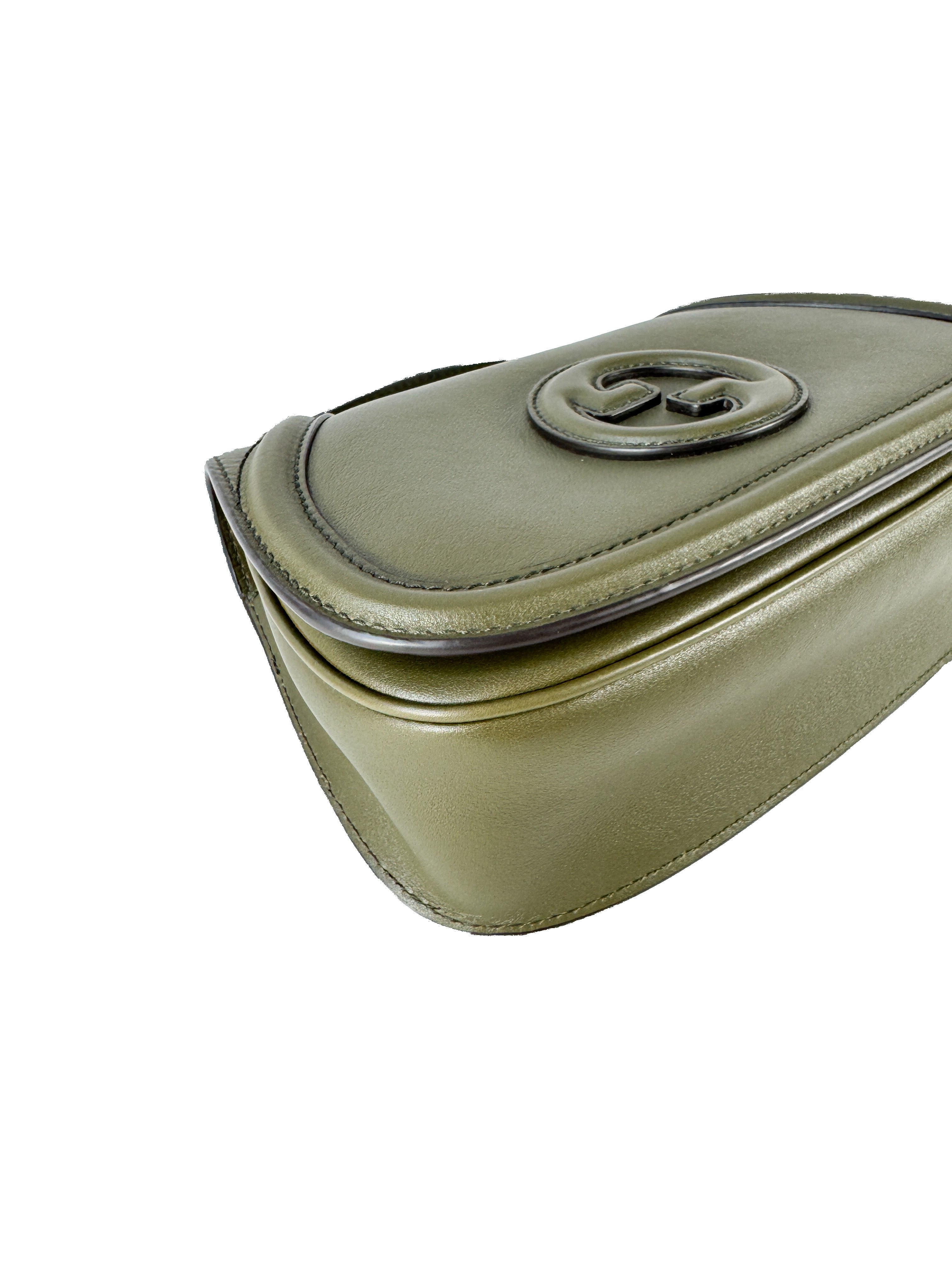 Gucci olive green Blondie medium 815714-520981