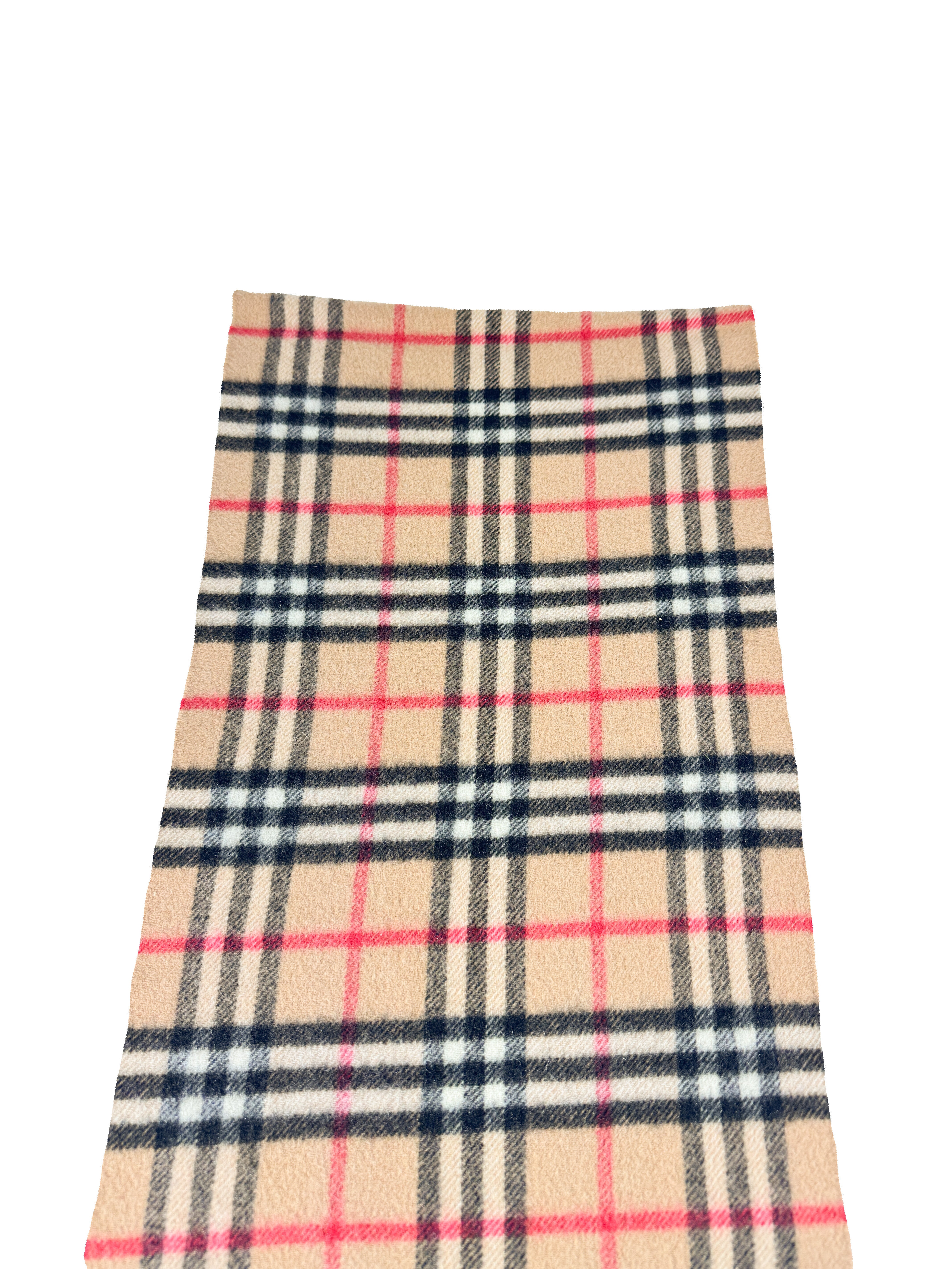 Burberry plaid cashmere vintage scarf