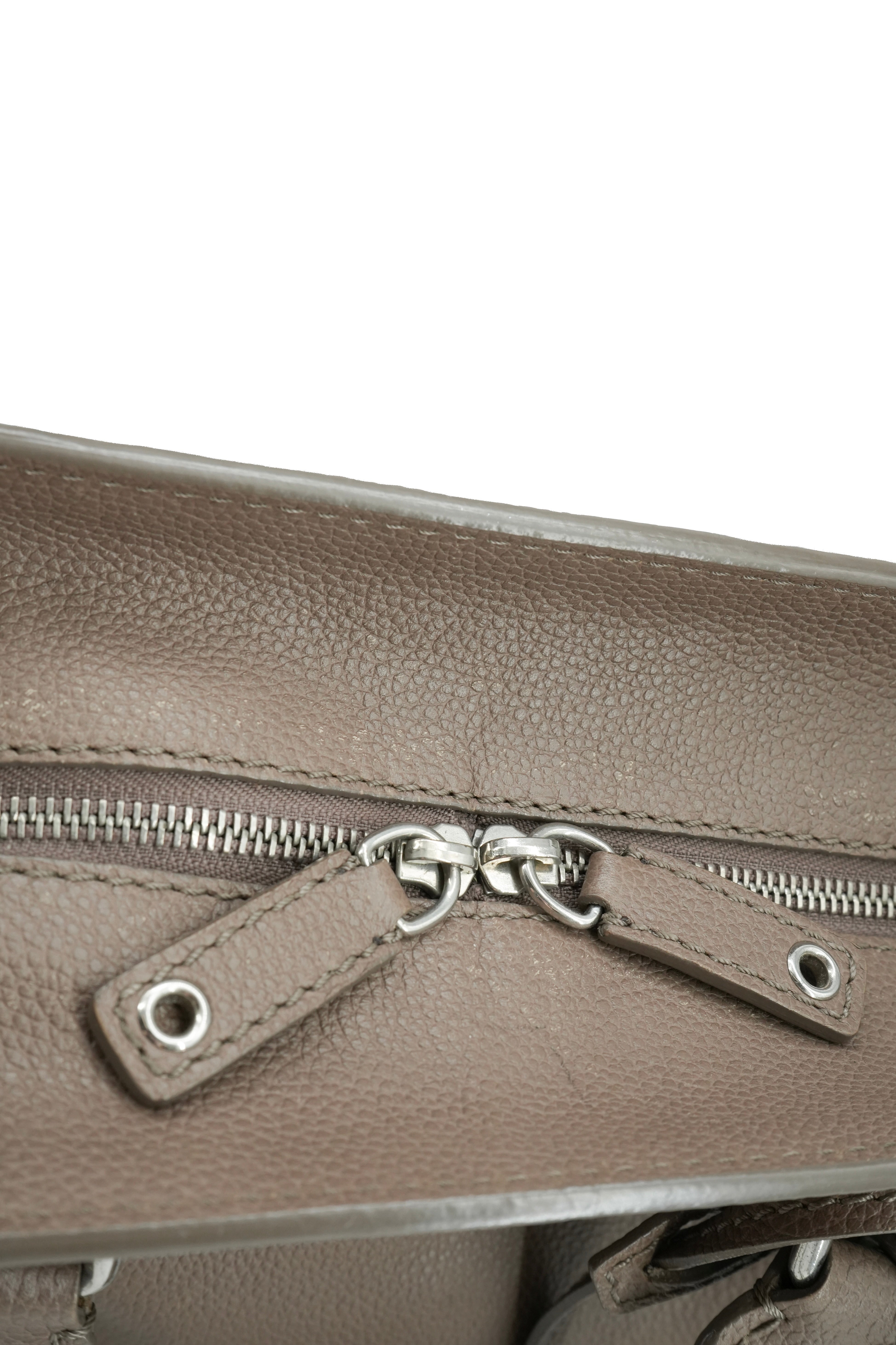 Alexander McQueen taupe small Skull padlock tote