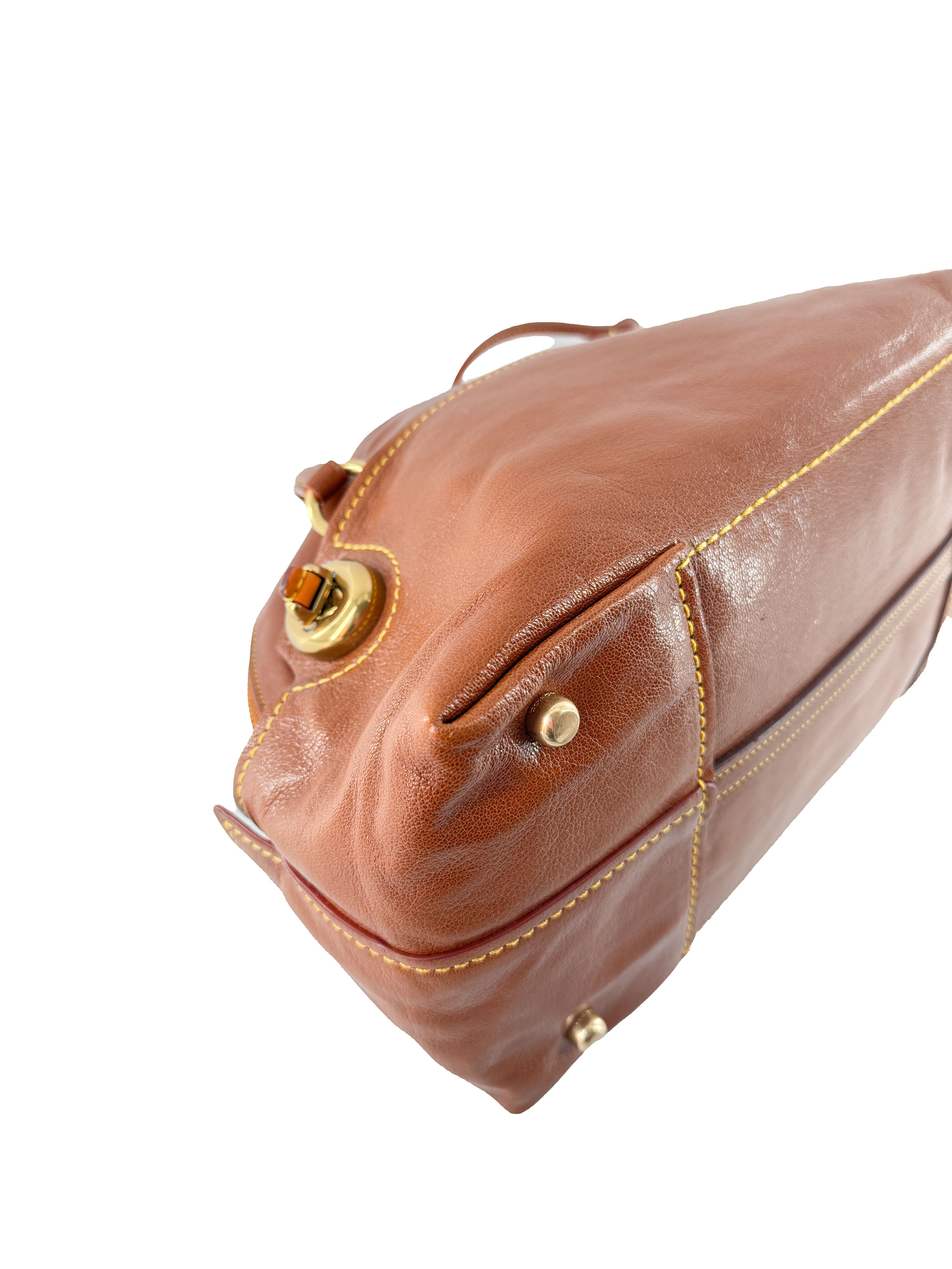 Coach 1941 Outlaw brown leather satchel 20415