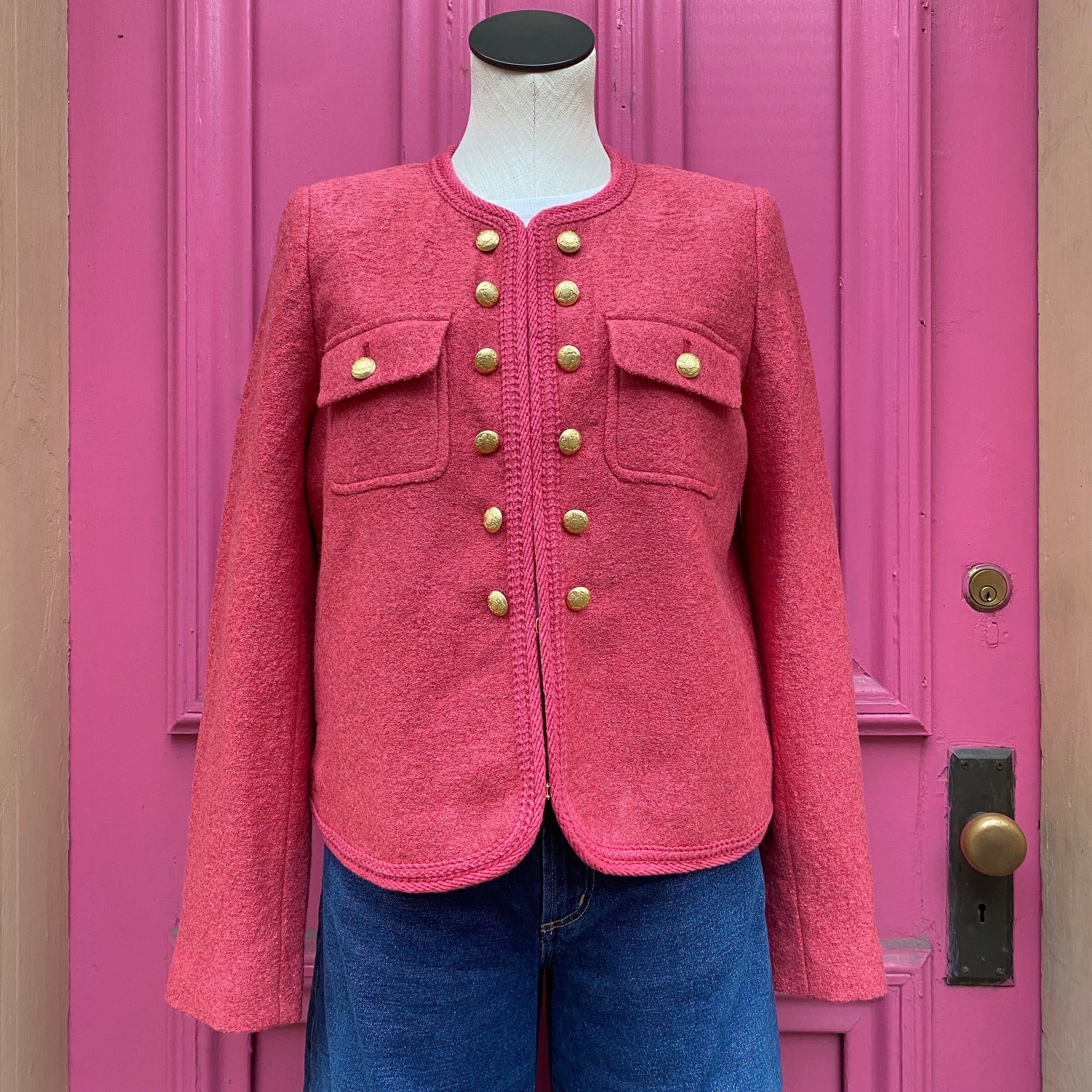 Talbots hot pink blazer size 10 NWT