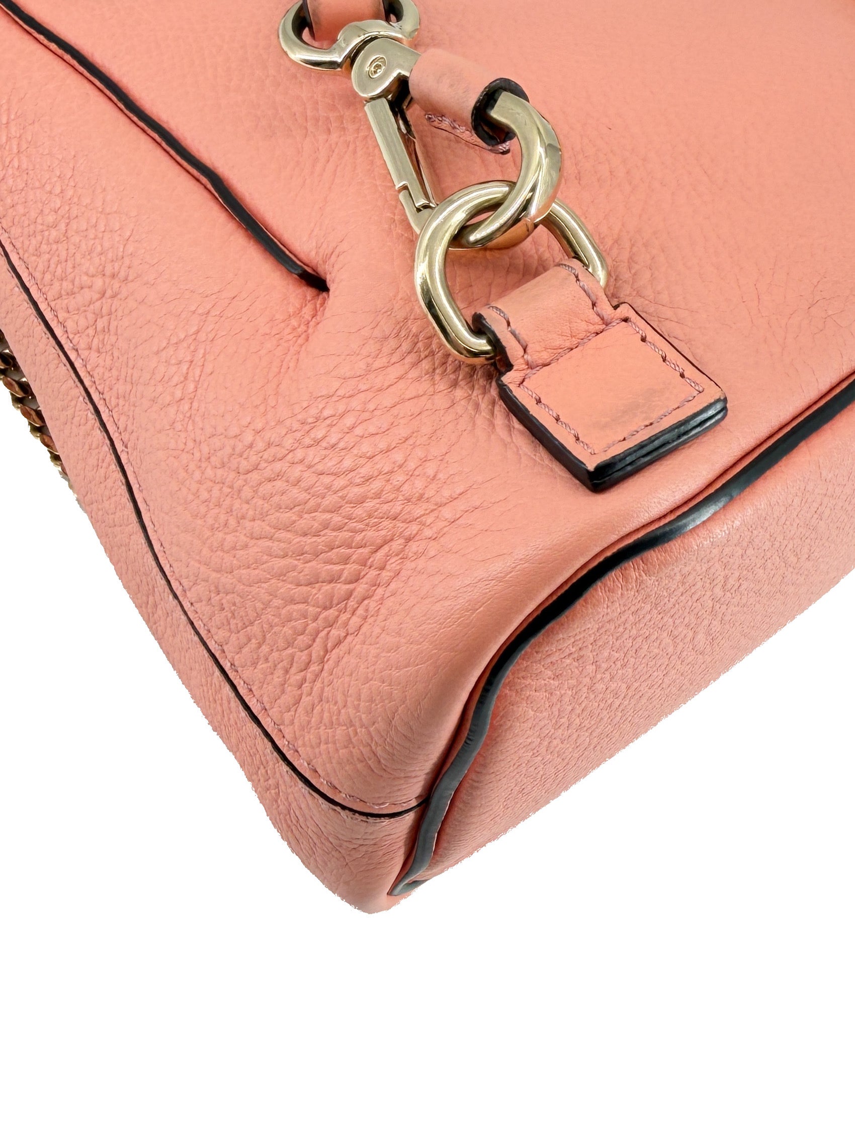 Chloé pink leather mini Faye backpack