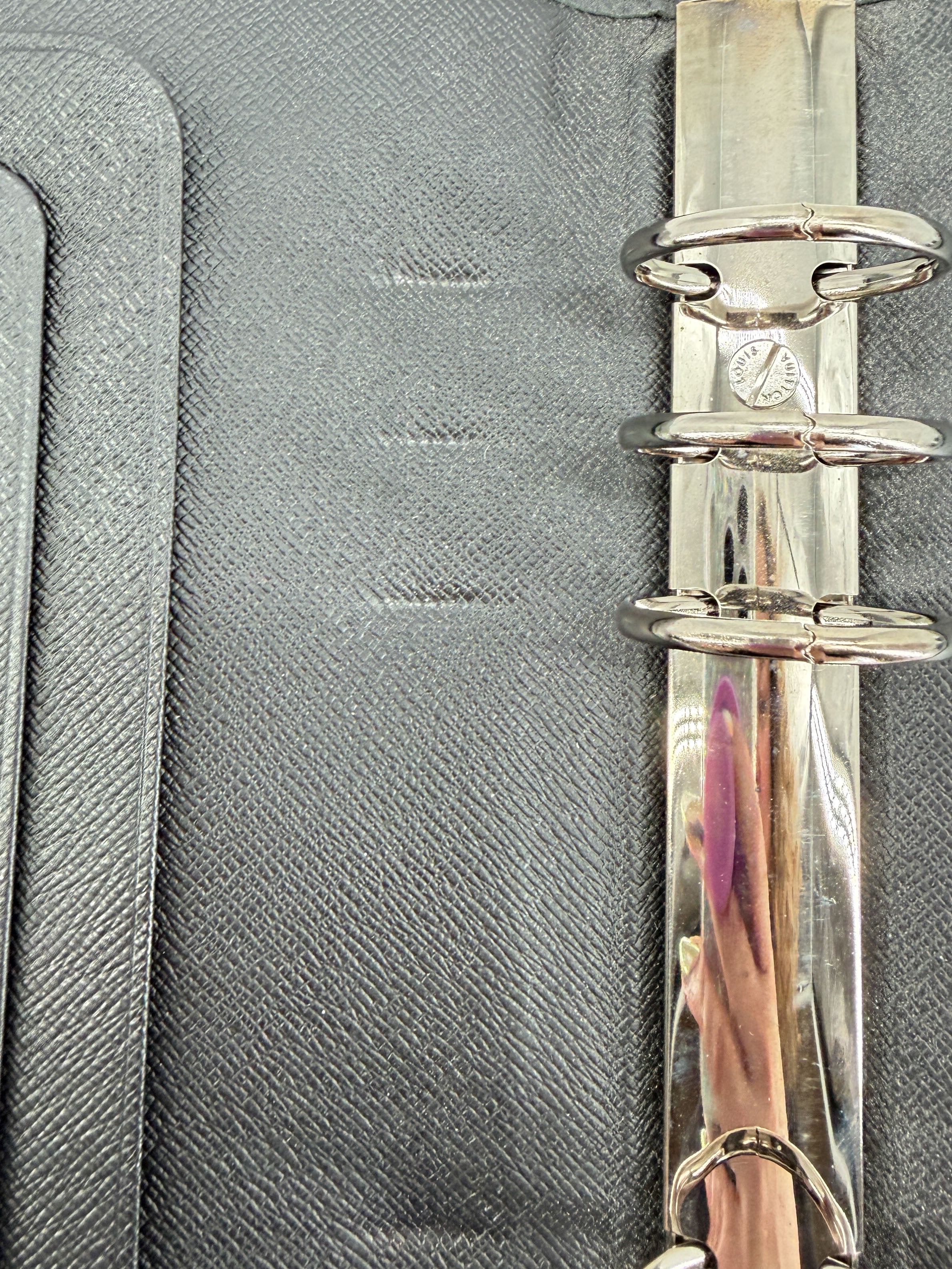 Louis Vuitton black Tiaga agenda cover GM RA3188