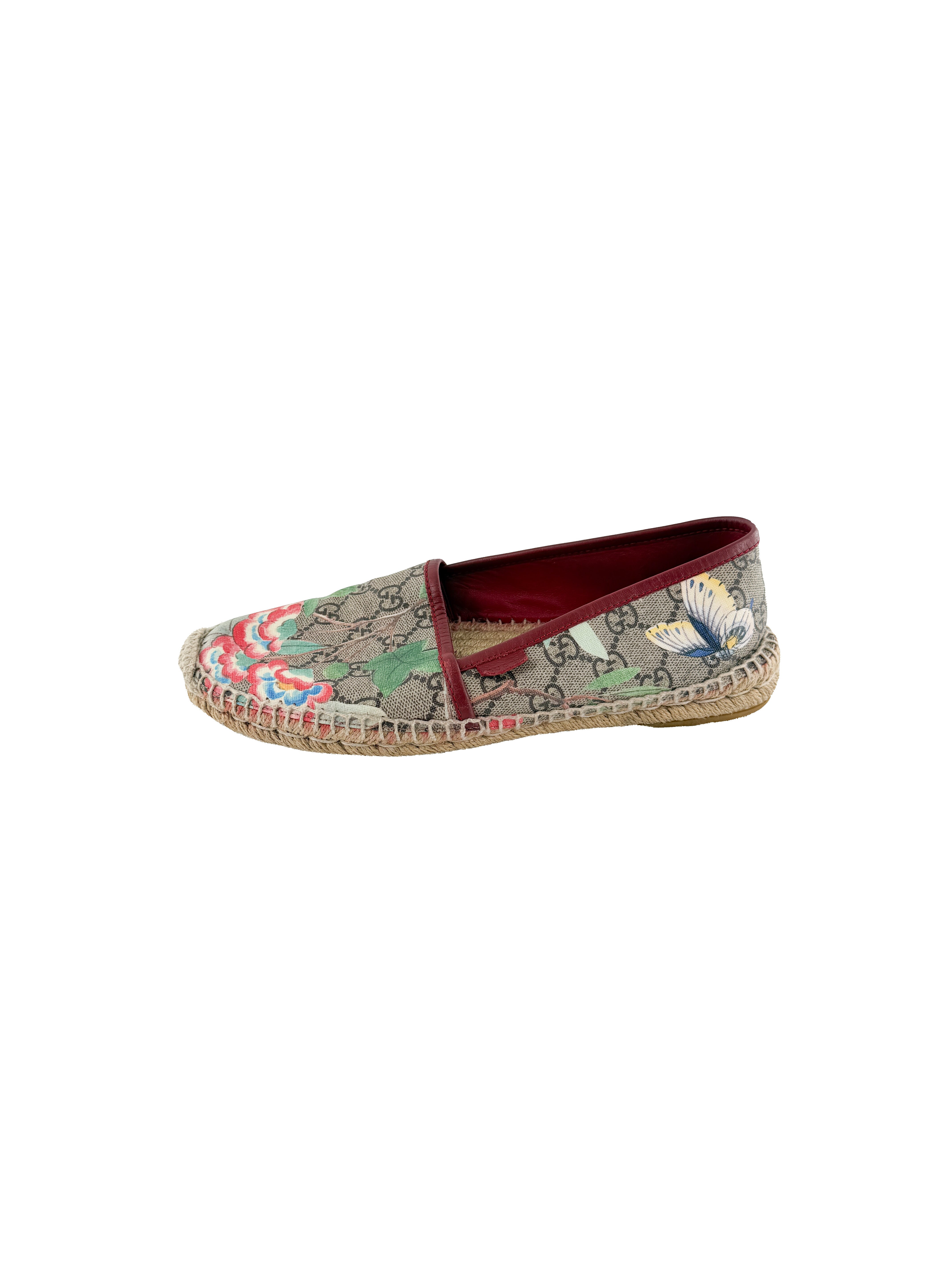 Gucci GG bird print esapdrilles size 39.5