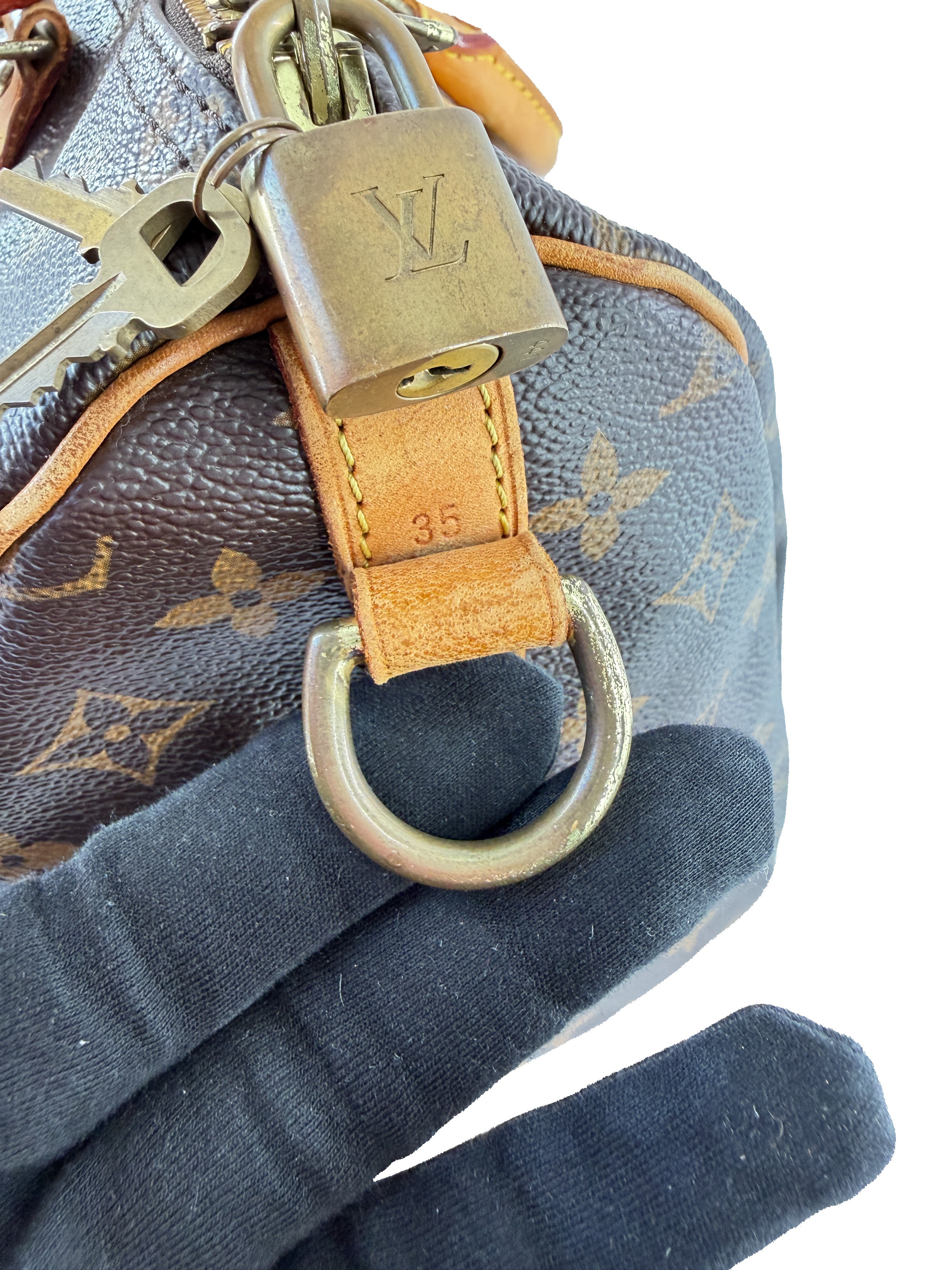 Louis Vuitton monogram Speedy 35 bandouliere DU1151