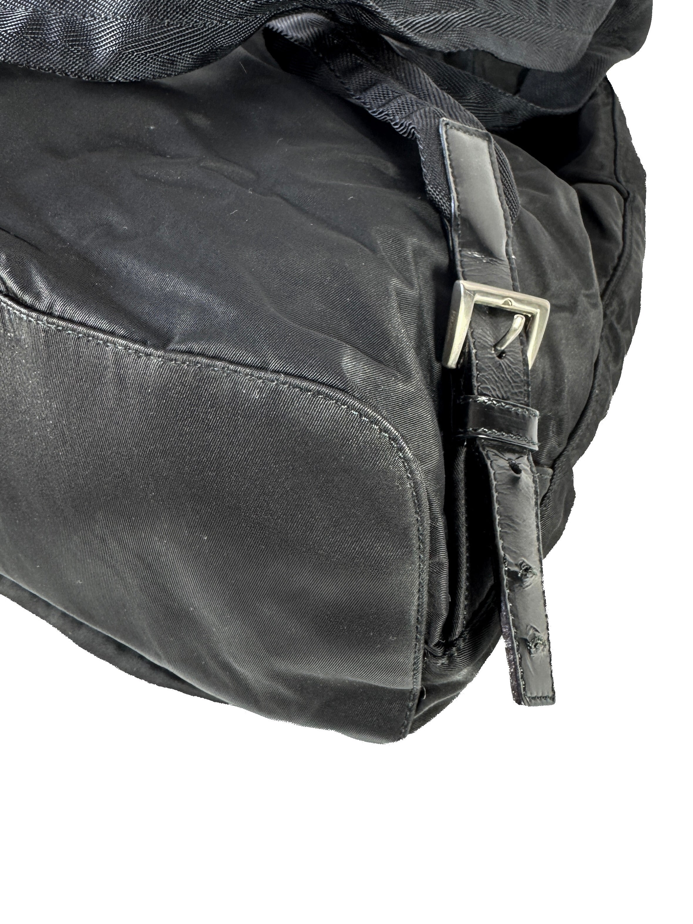 Prada black nylon backpack 58
