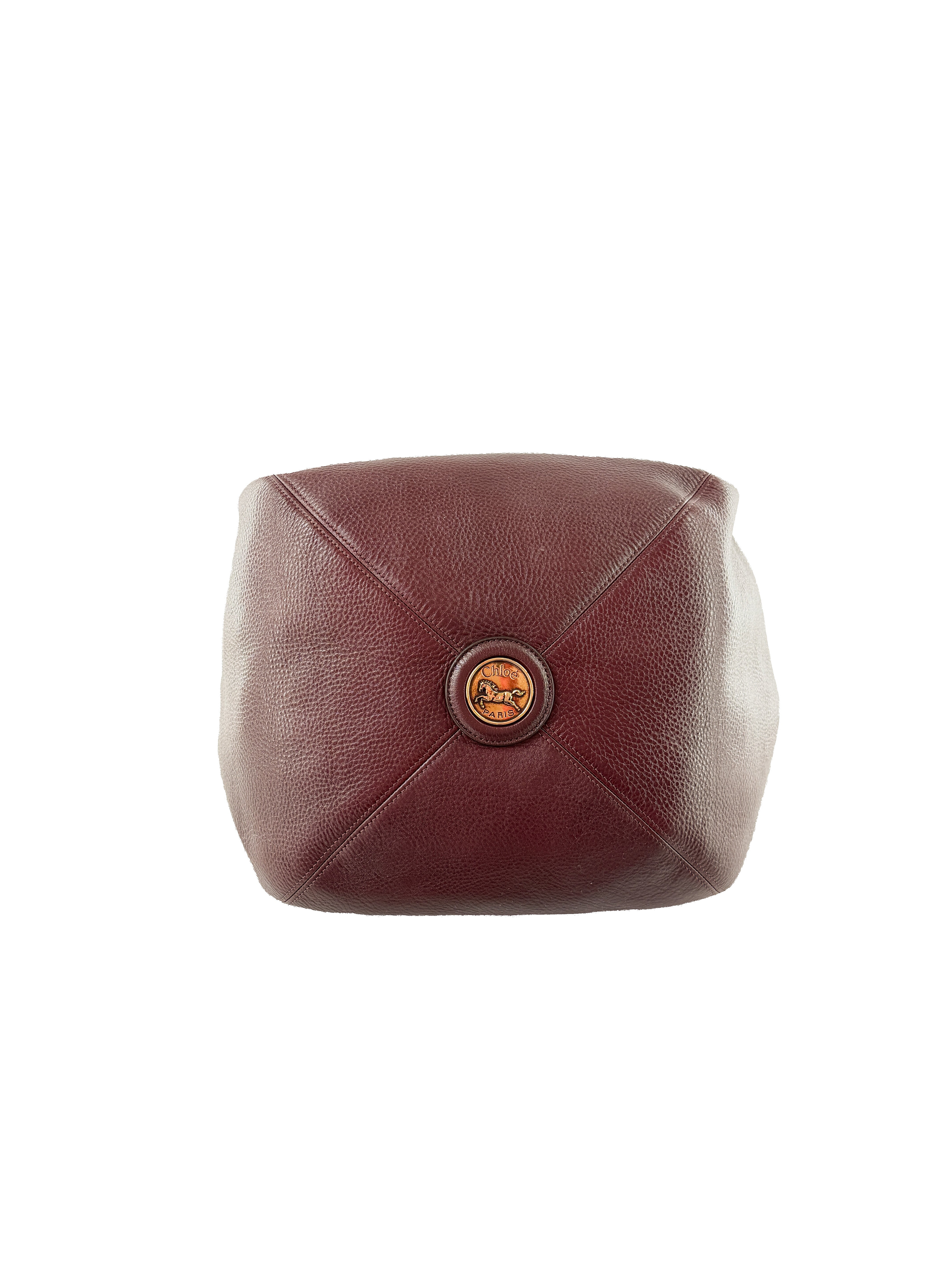 Chloé burgundy medium Balloon Hobo shoulder bag 042511665