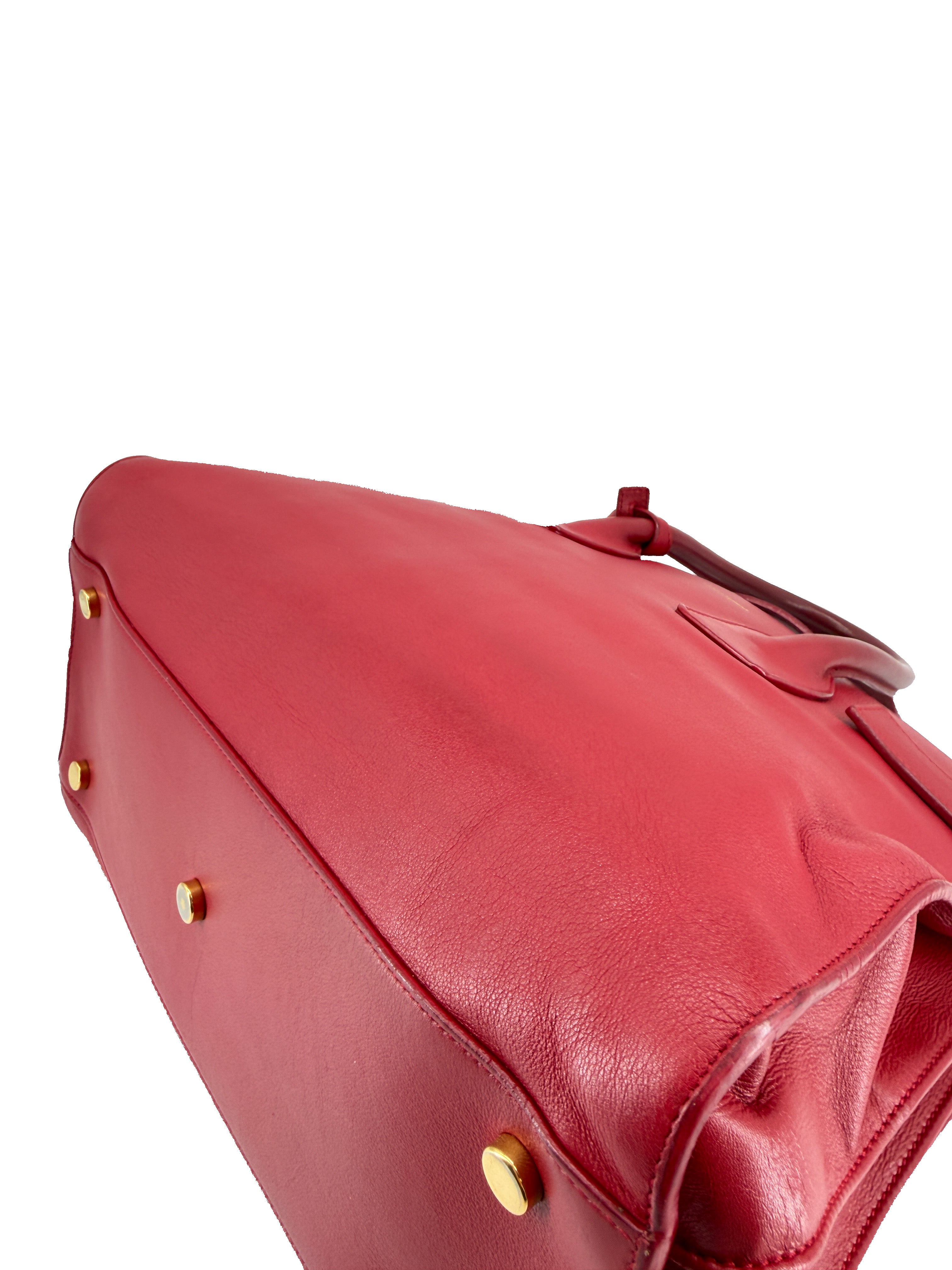Saint Laurent red small Sac Du Jour 324823-527276