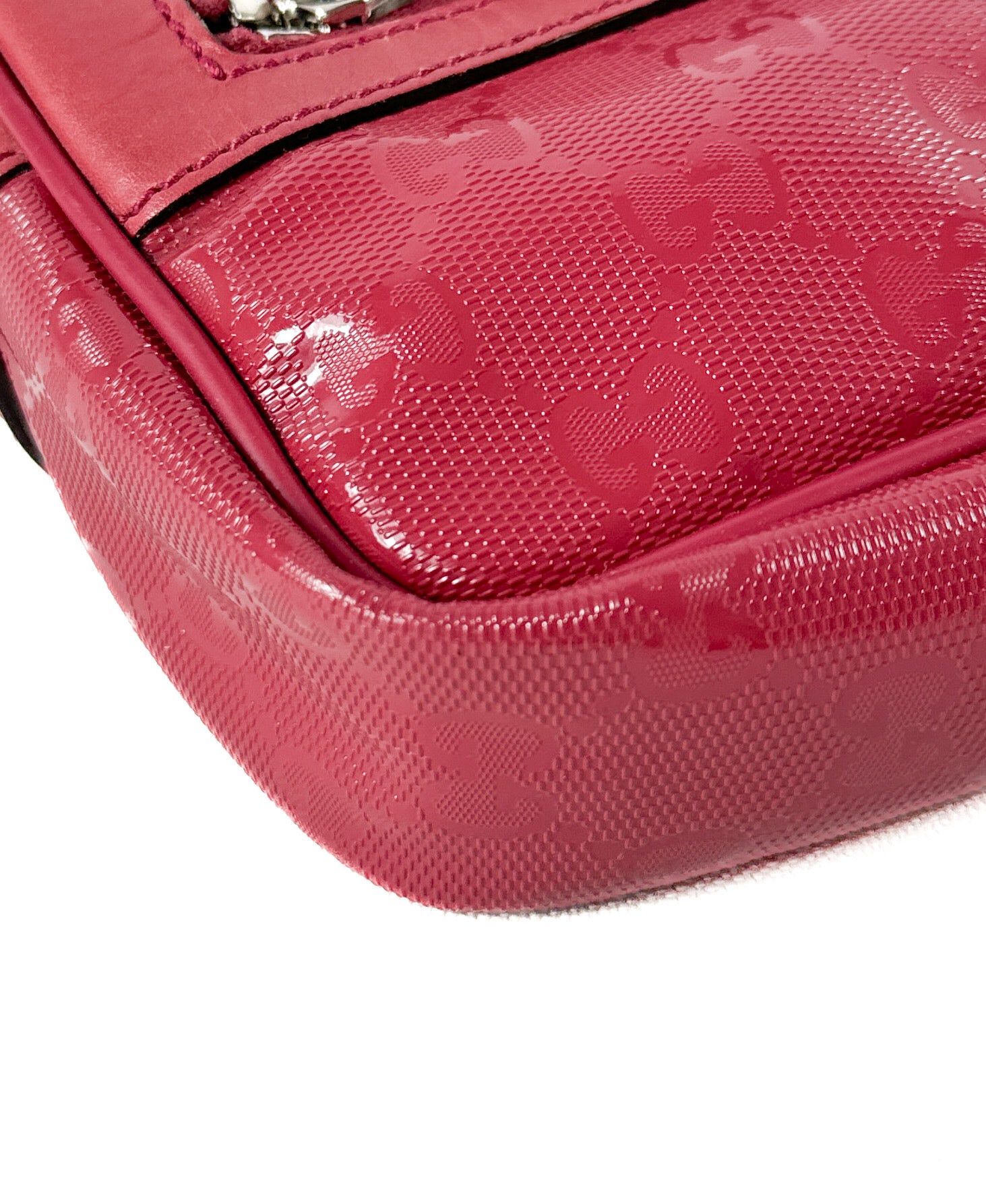 Gucci GG Imprime raspberry signature crossbody 457891